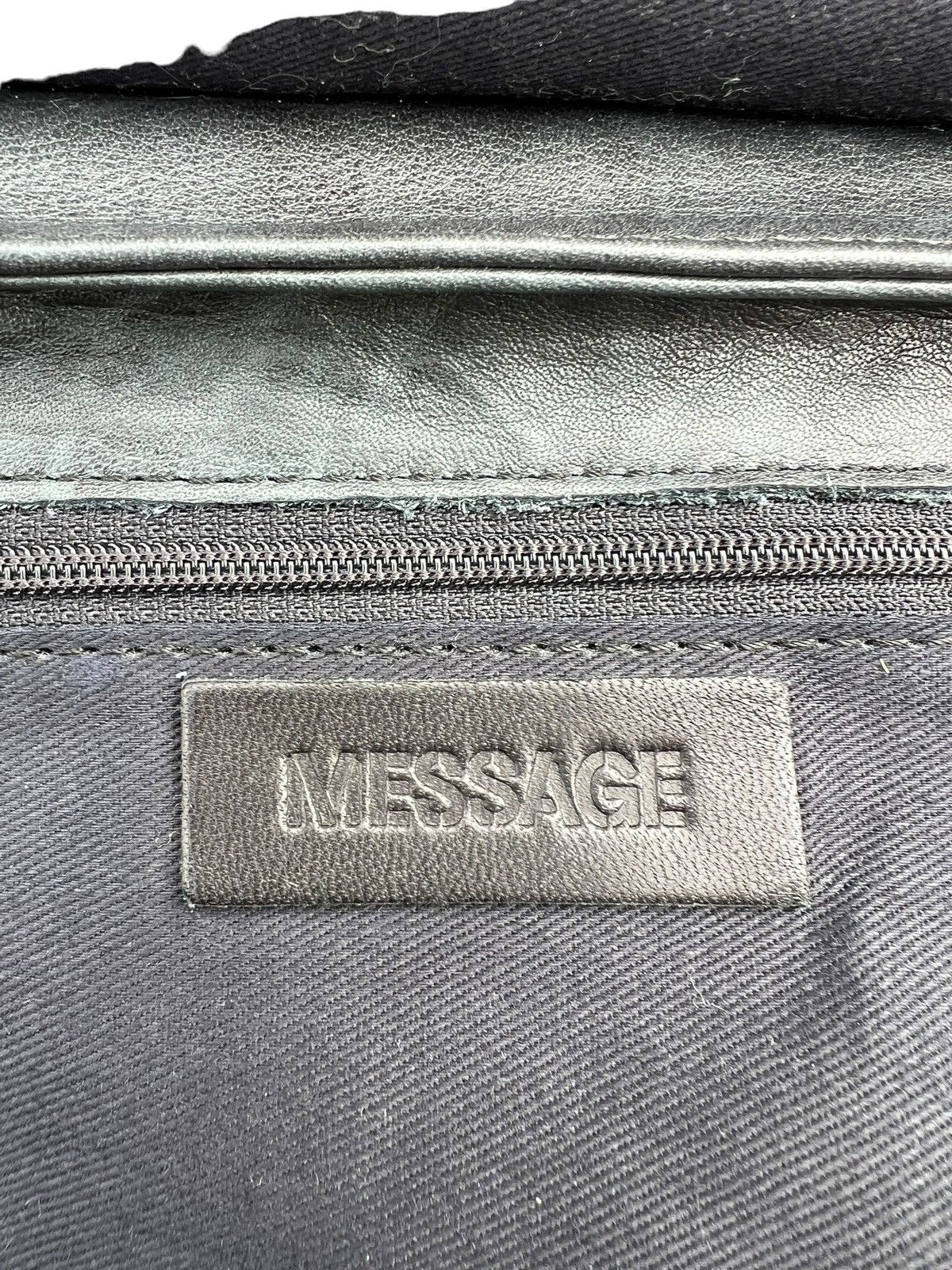 Leather Vintage MESSAGE Japan Hair Patina Leather Bag Size ONE SIZE - 20 Thumbnail