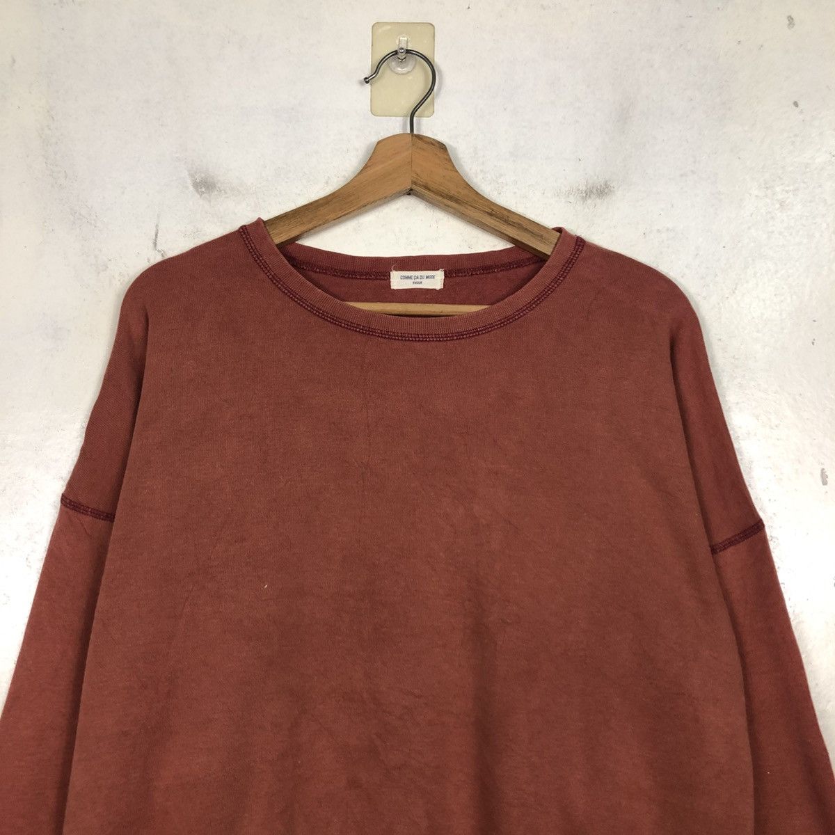 Japanese Brand 📌Vintage Sweatshirt Comme Ca Ism Big Logo Size US M / EU 48-50 / 2 - 5 Thumbnail