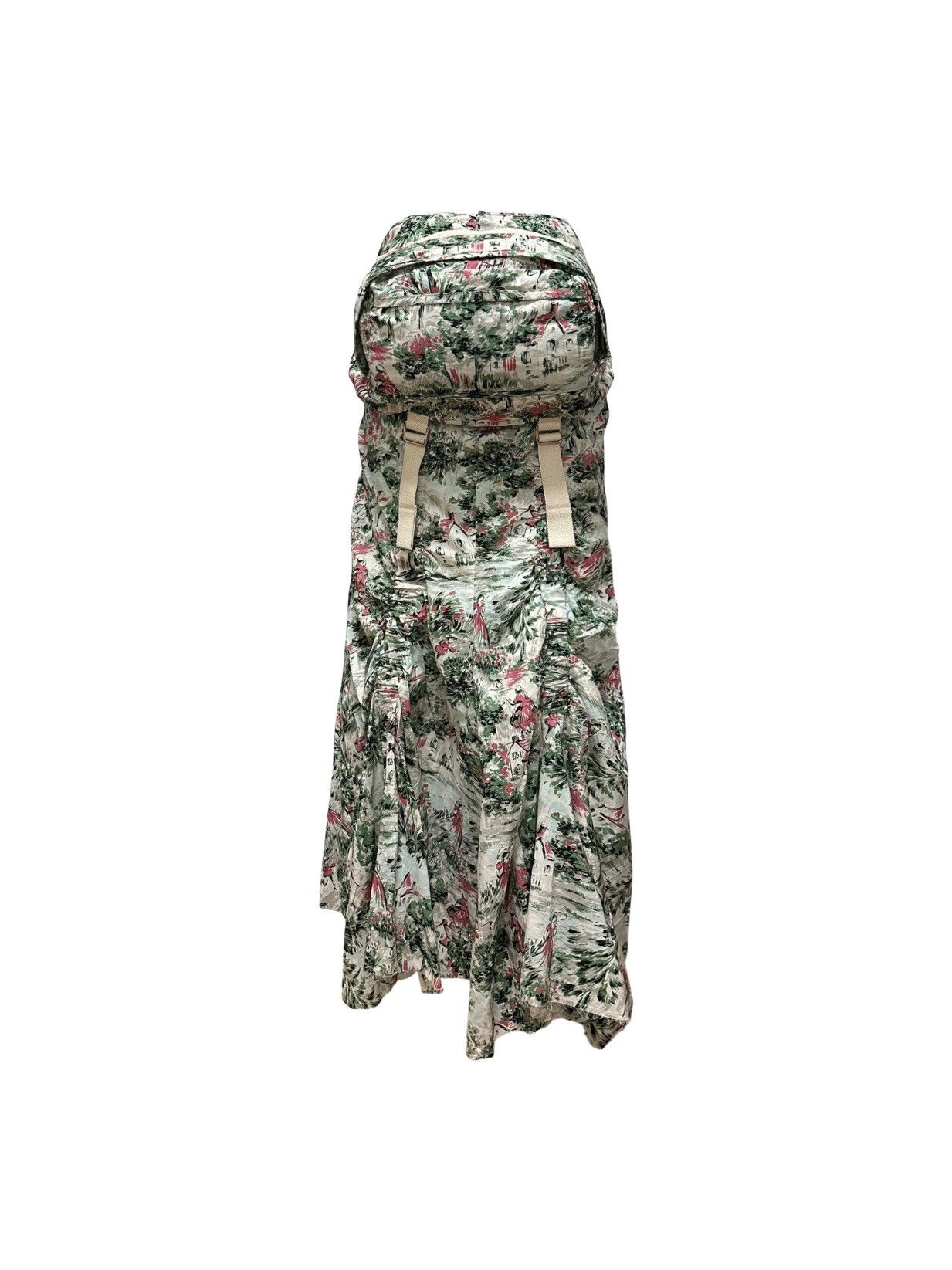 Junya Watanabe JUNYA WATANABE S/S 2003 Pictorial Print Parachute Maxi Skirt Size 28" / US 6 / IT 42 - 2 Thumbnail