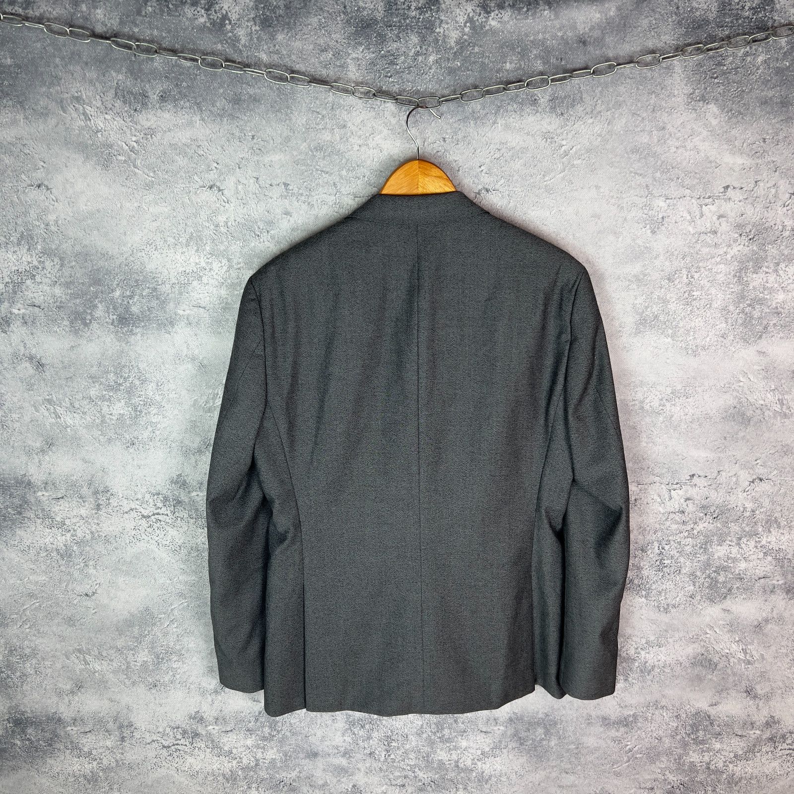 Hugo Boss Hugo Boss Men's Blazer Size US 38R Gray Cupro Long Sleeve` Size 38R - 4 Thumbnail