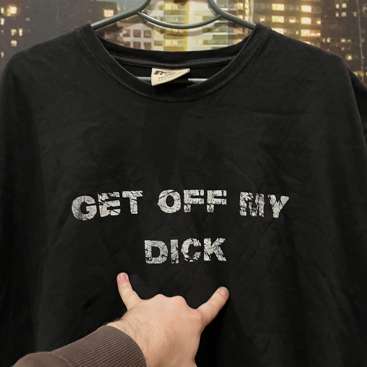 Band Tees OPIUM TANK TOP HUMOR GET OFF MY DICK PENIS FADE PORNO STAR Size US XXL / EU 58 / 5 - 5 Thumbnail