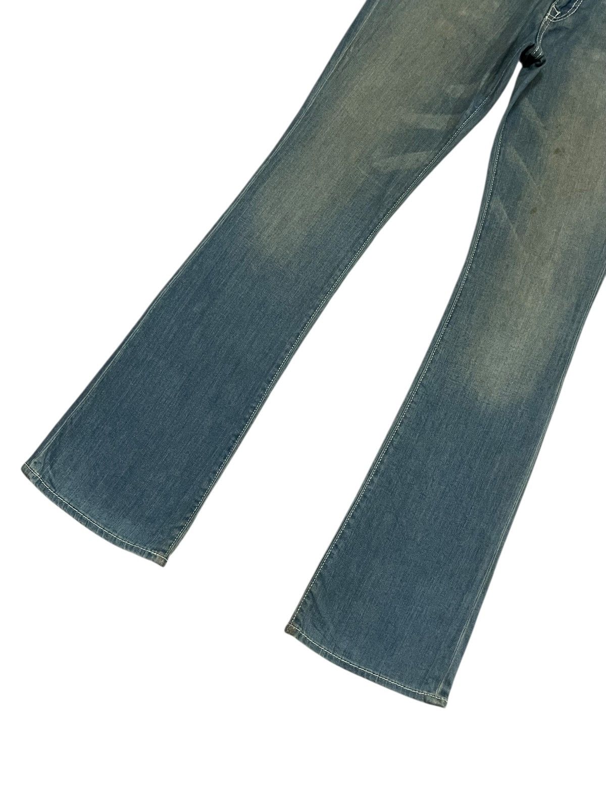 Japanese Brand FLARE 💥 People’s Liberation Washed Denim Size 33" - 4 Thumbnail
