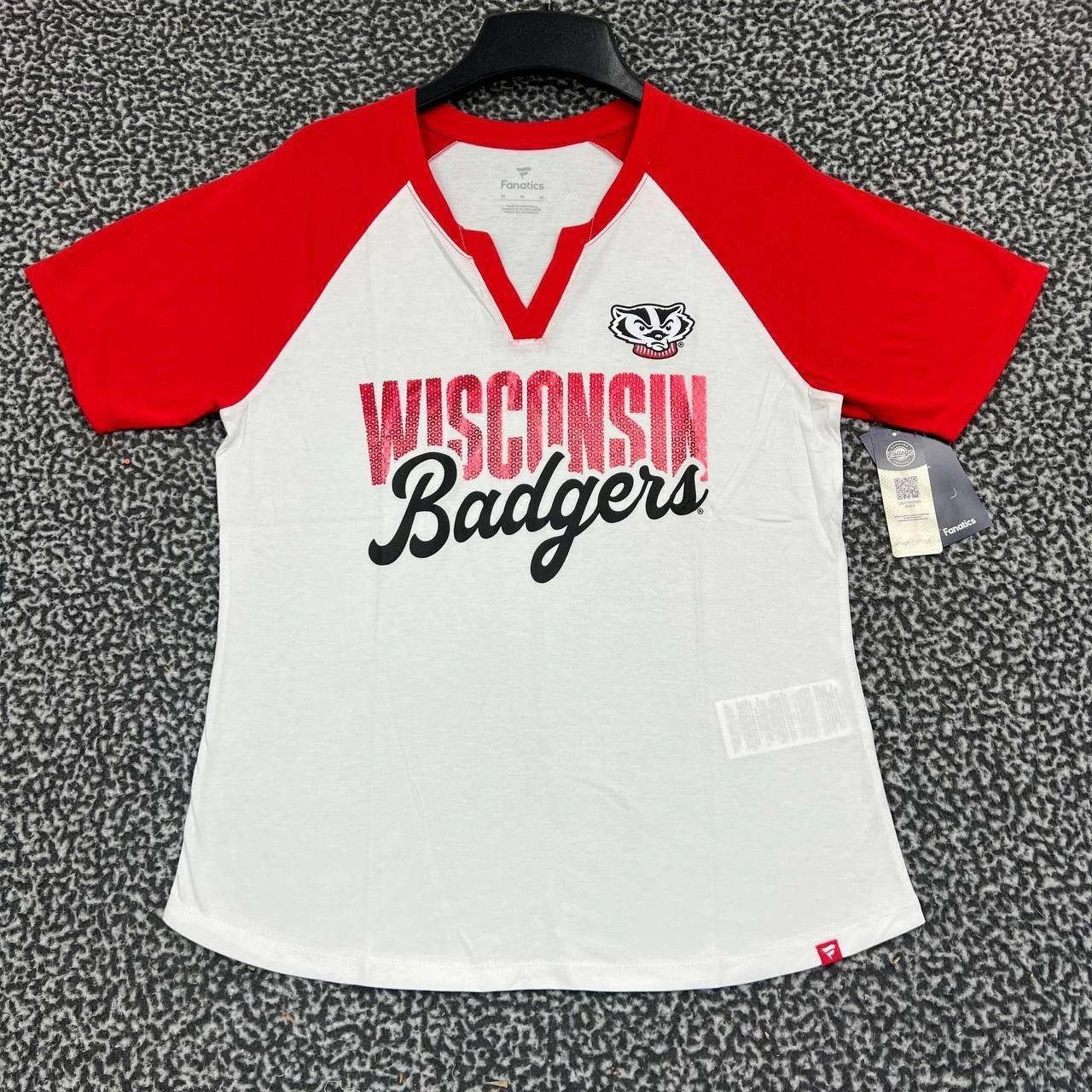 Other Wisconsin Badgers Shirt Women Fanatics Short Sleeve New M Size M / US 6-8 / IT 42-44 - 1 Thumbnail