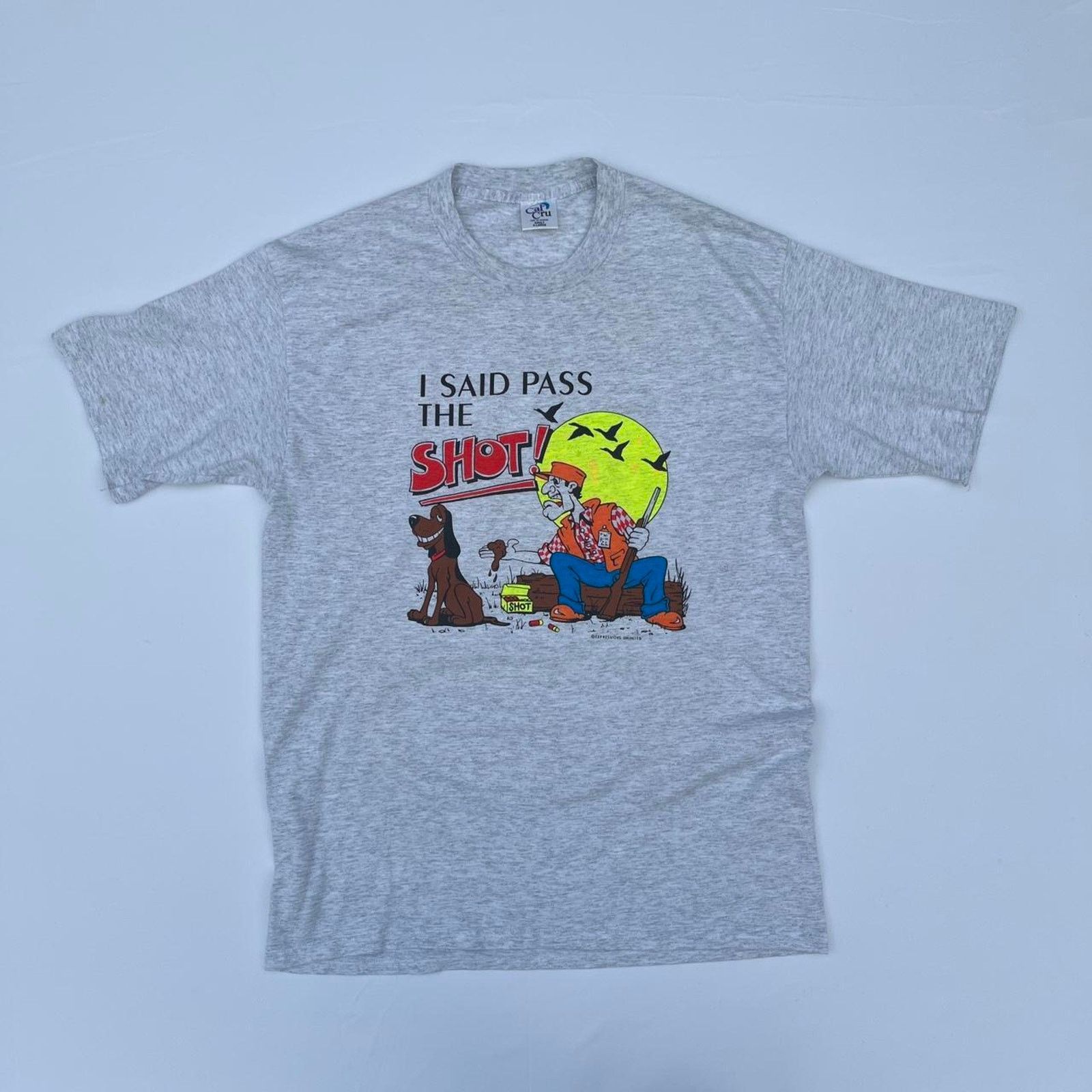 Other Vintage 90’s Cartoon Hunter Novelty Gag T-Shirt Funny Joke Size US XL / EU 56 / 4 - 1 Thumbnail