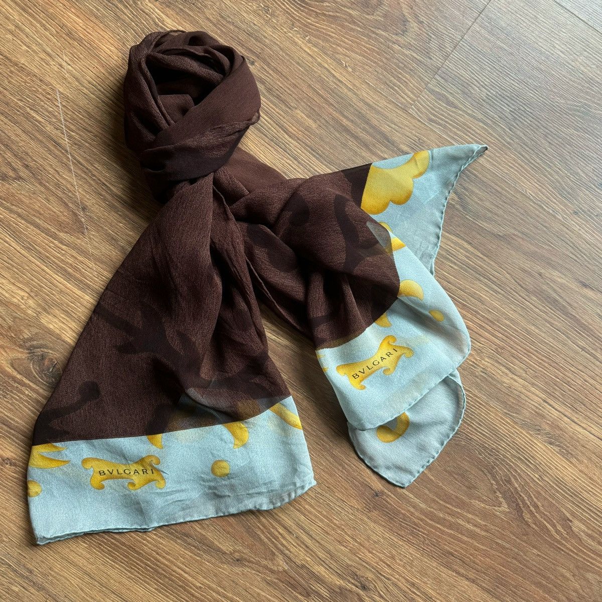 Bvlgari Authentic Bvlgari Silk Scarf Oblong Size ONE SIZE - 2 Thumbnail