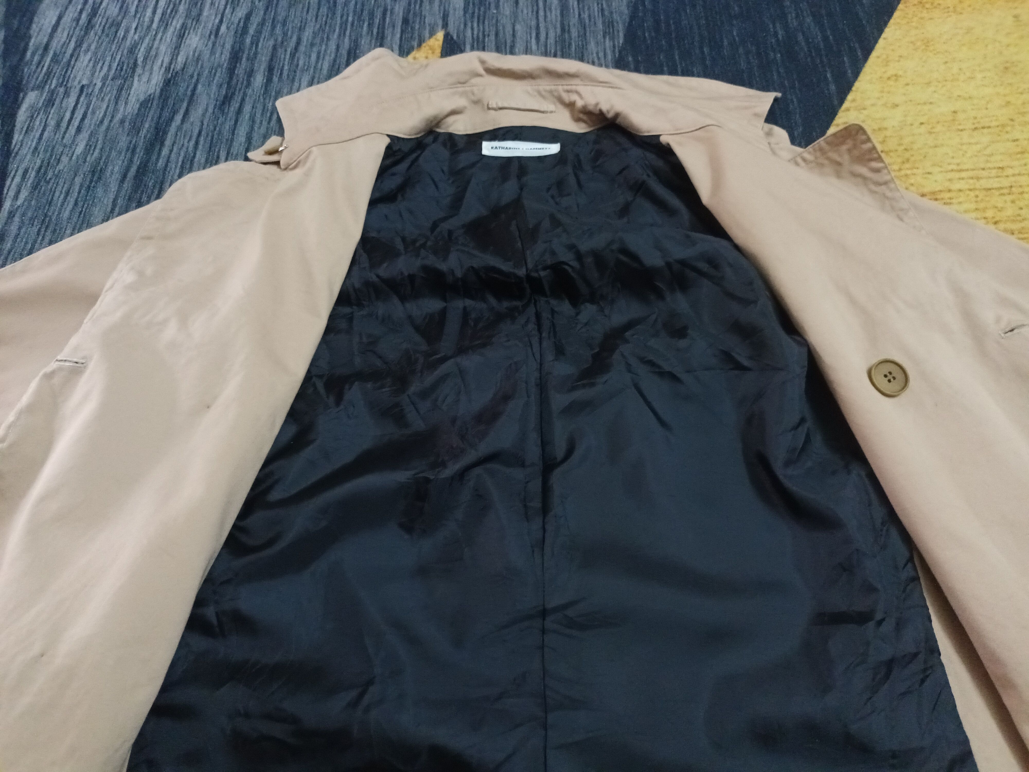 Katharine Hamnett London 🔥 KATHARINE E HAMNETT LONG COAT / JACKET 🔥 Size L / US 10 / IT 46 - 12 Thumbnail