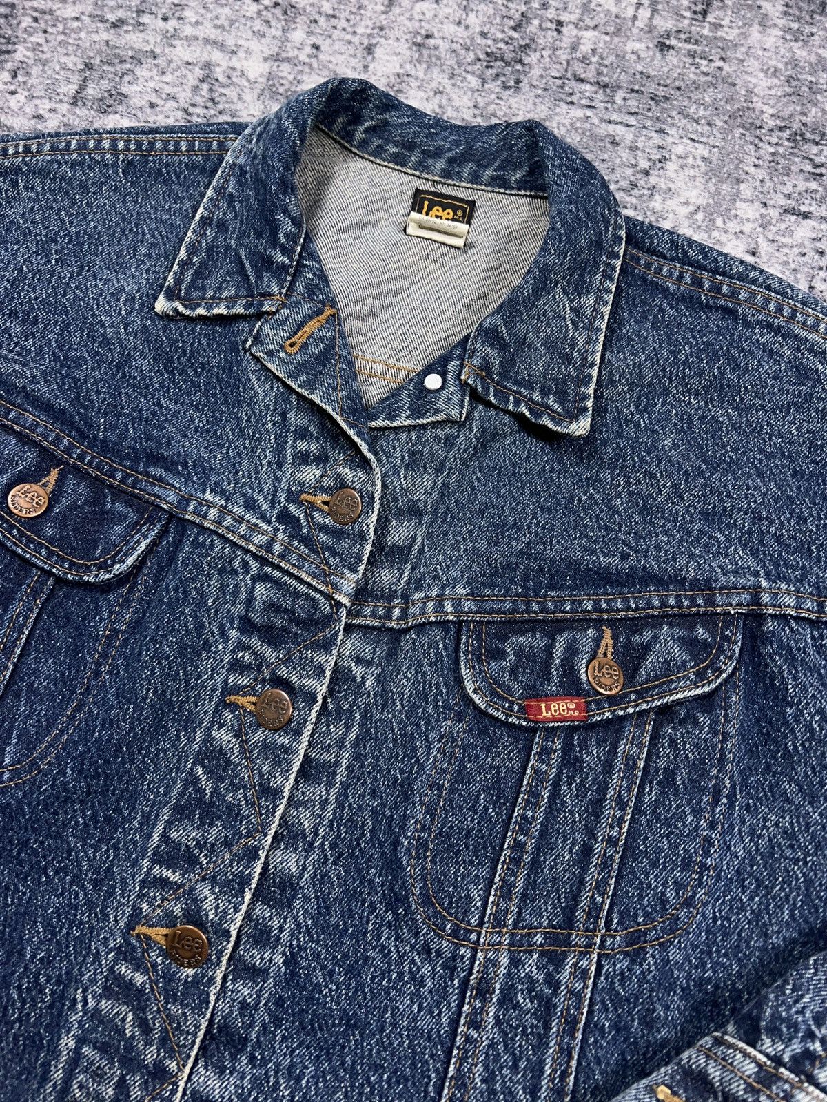 Lee × Vintage Vintage 90s Lee Denim Trucker Jacket Size US S / EU 44-46 / 1 - 2 Thumbnail