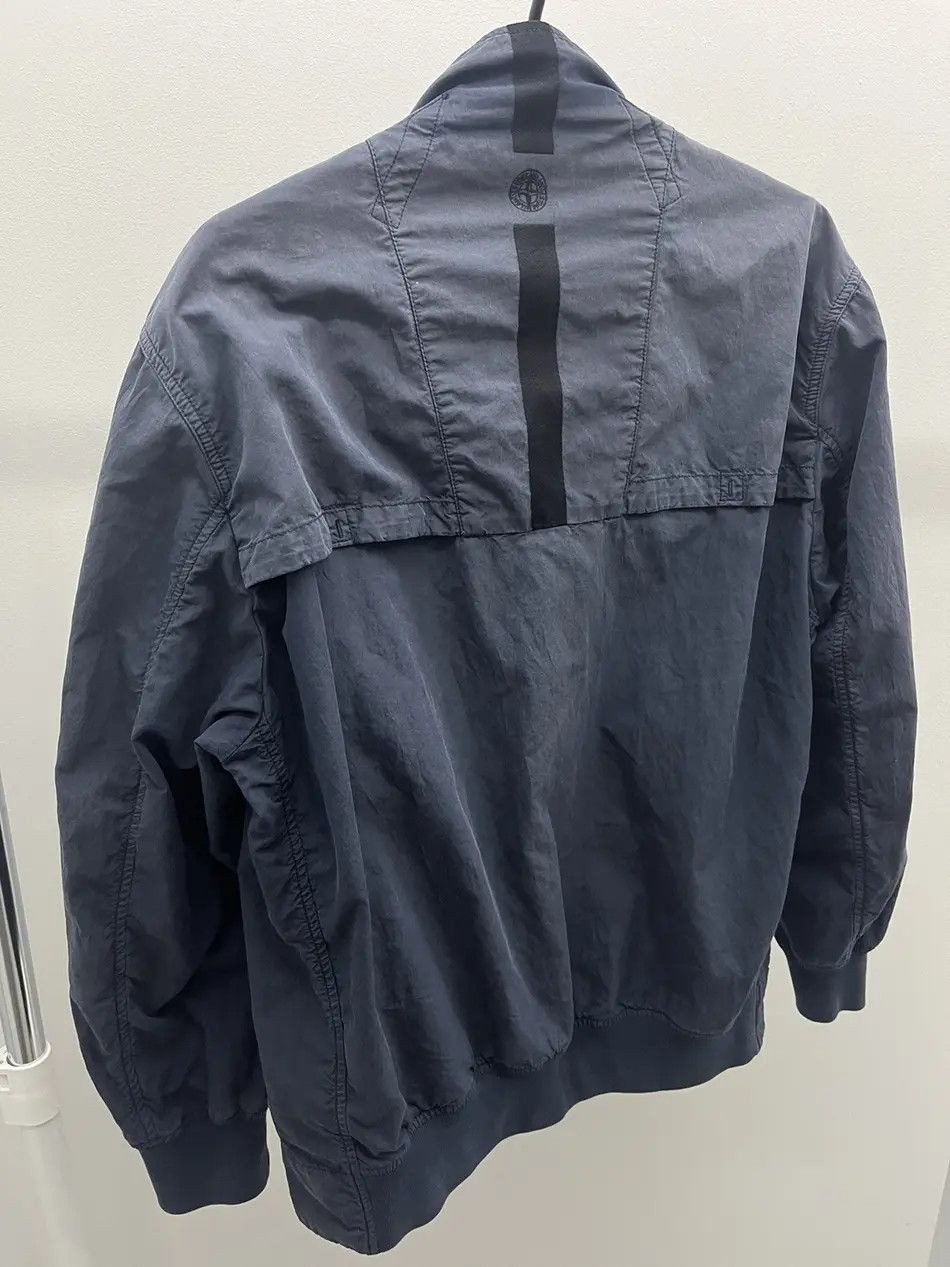 Stone Island Stone Island Blue Cotton / Nylon Bomber Size US XL / EU 56 / 4 - 2 Thumbnail