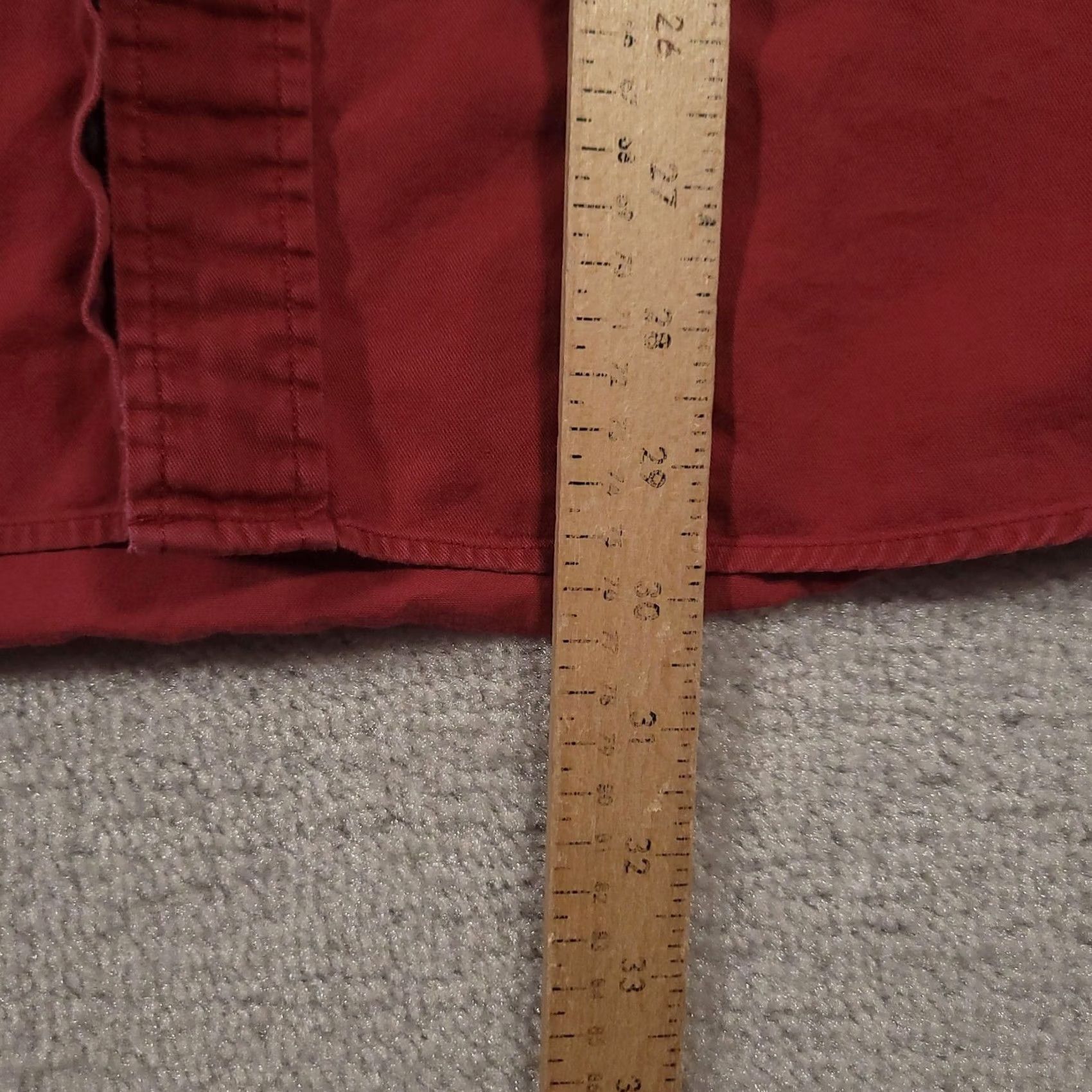 Izod VINTAGE Izod Shirt Mens 2X Red Short Sleeve Button Down Crest Logo Pocket Cotton Casual Size US XXL / EU 58 / 5 - 5 Thumbnail