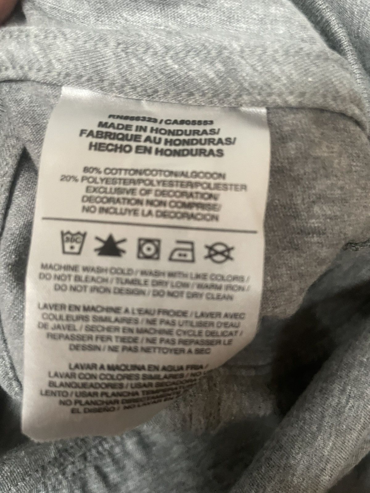 Nike × Off-White Nike x Off White “Presto” Heather Grey Tee Size US L / EU 52-54 / 3 - 9 Thumbnail