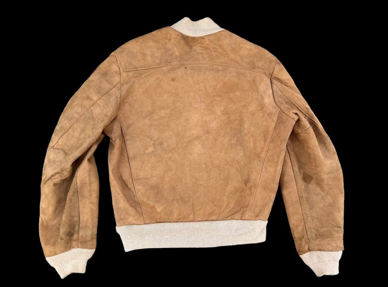 Leather 50s 60s Sierra Silton Dirty Patina Suede Leather Jacket Size US S / EU 44-46 / 1 - 2 Thumbnail