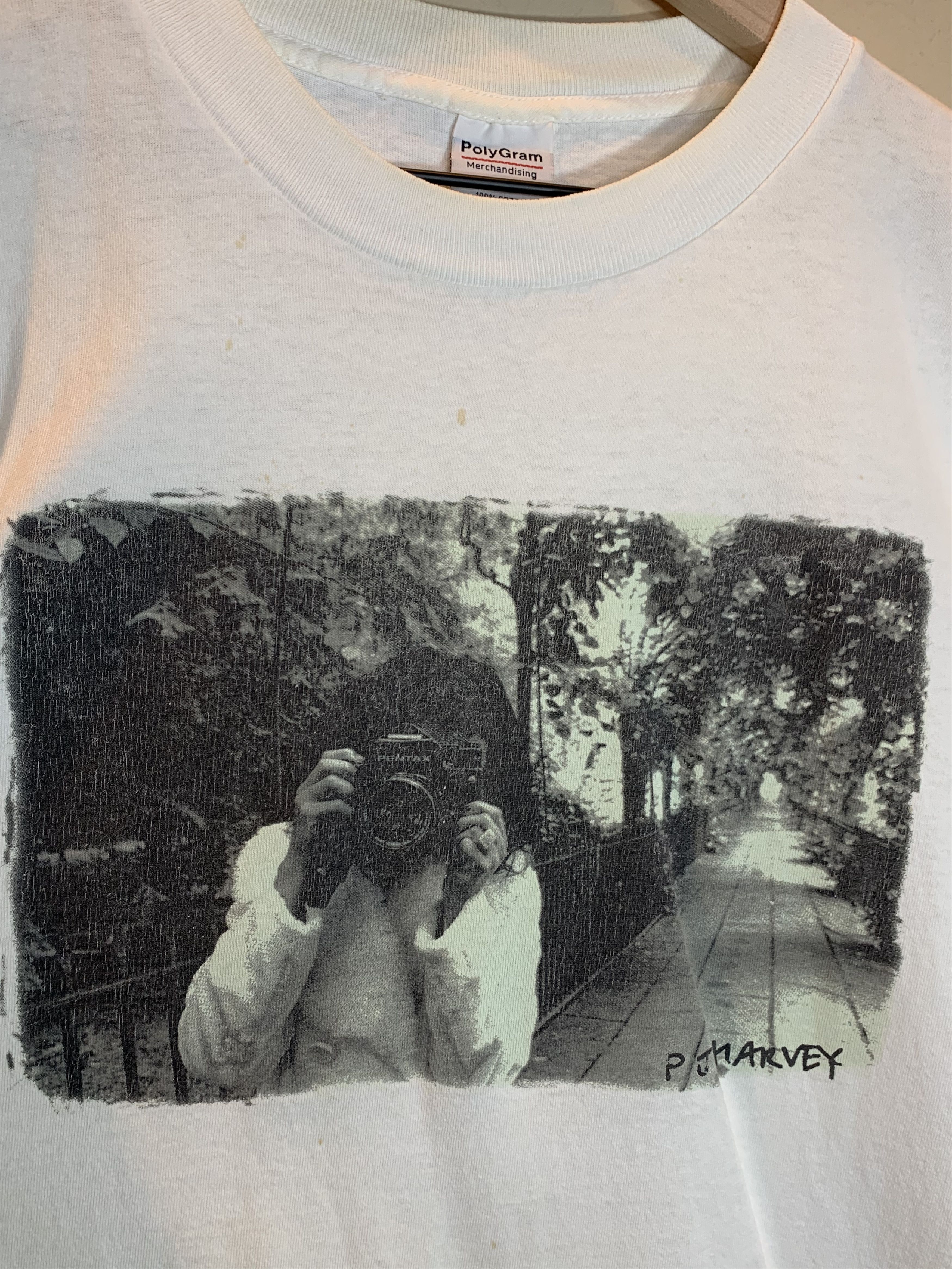 Band Tees *RARE* Vintage 90’s PJ Harvey Tour Single Stitch T-Shirt Size US XL / EU 56 / 4 - 2 Thumbnail