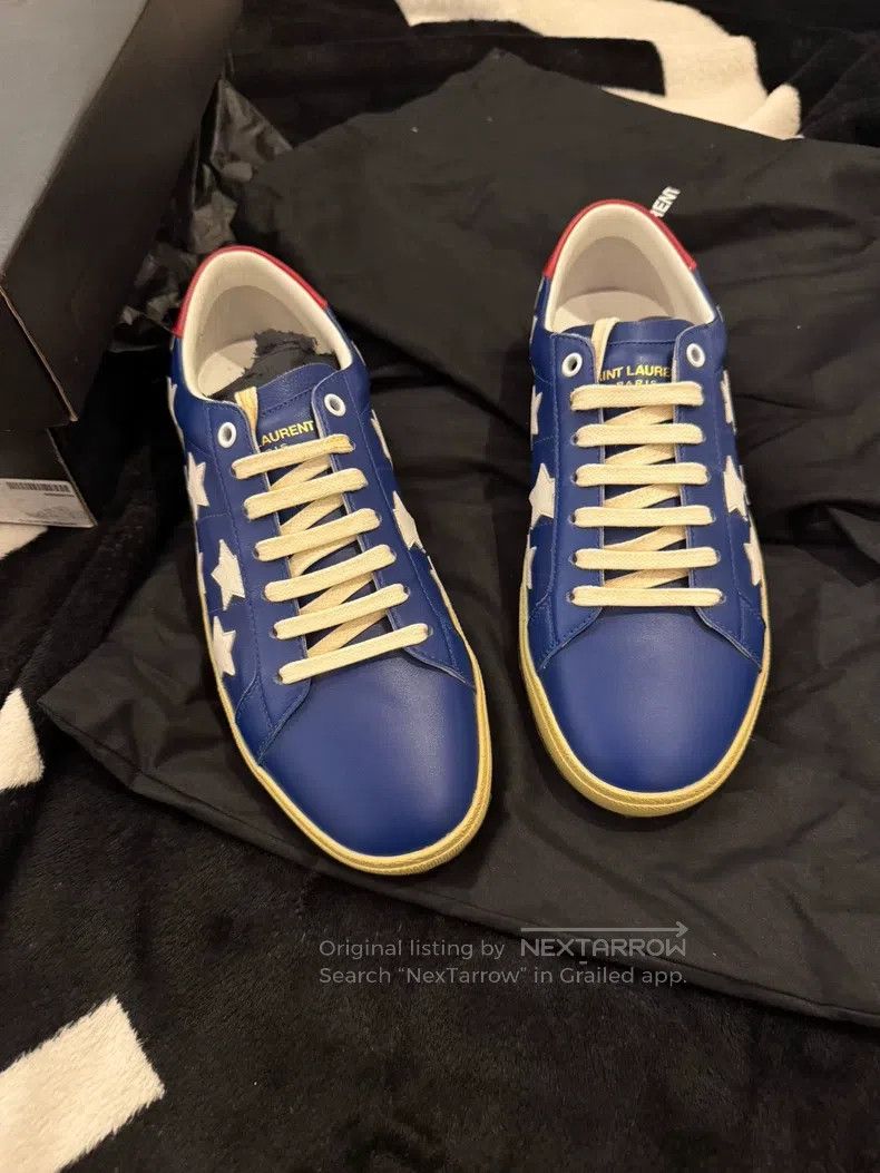 Saint Laurent Paris Saint Laurent Paris Blue Star Shoes i Size US 8 / EU 41 - 5 Thumbnail