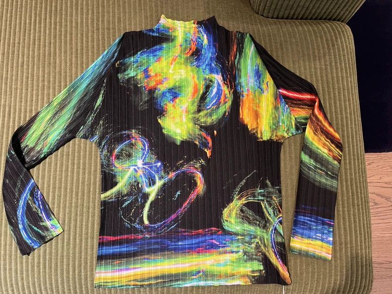 Issey Miyake Issey Miyake size:3 Black and yellow long-sleeved shirts Size XS / US 0-2 / IT 36-38 - 1 Thumbnail