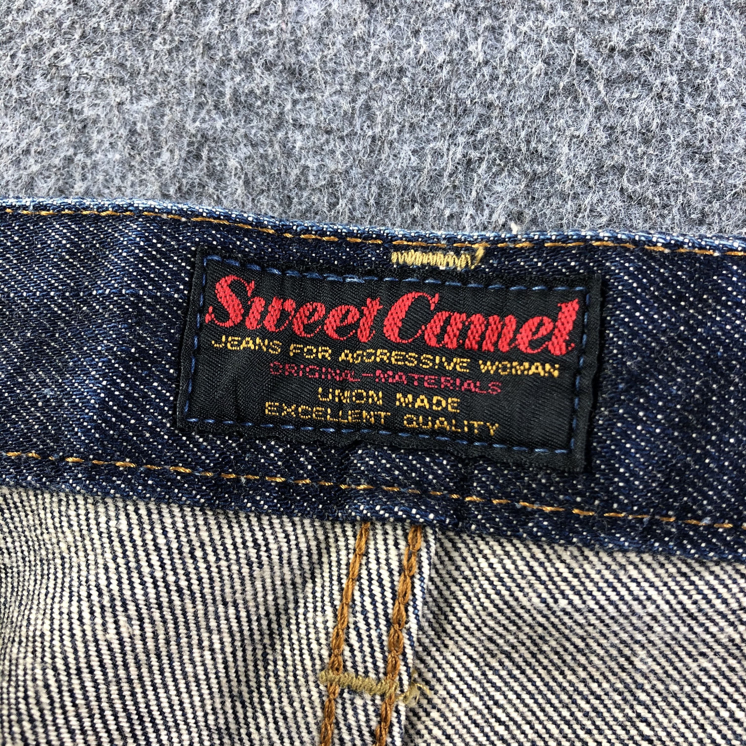 Japanese Brand Vintage Sweet Camel Jeans Blue Flare Denim -J2841 Size US 28 / EU 44 - 11 Thumbnail