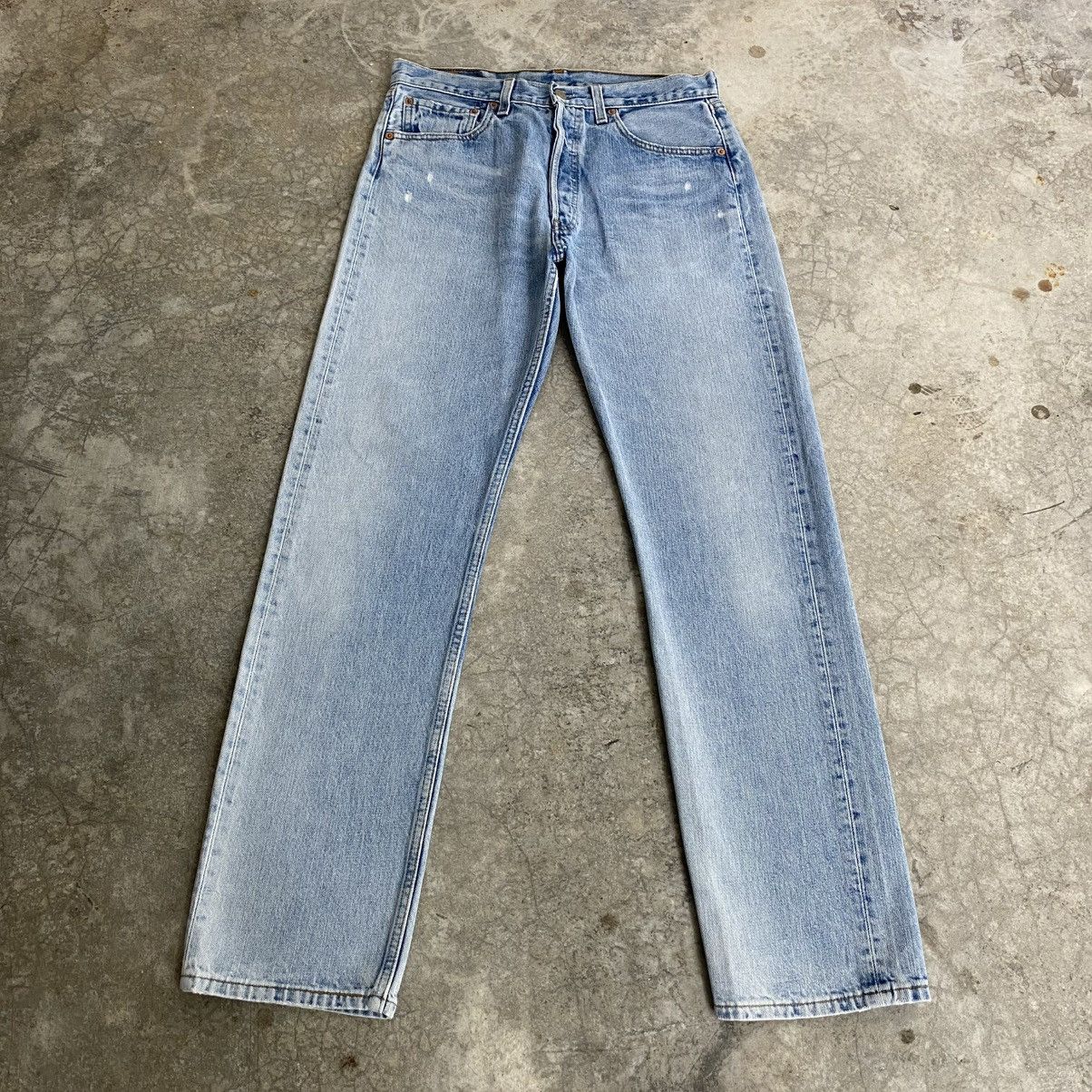 Levi's Vintage Late 90’s Levis 501 Faded Light Blue Jeans Size US 31 - 1 Thumbnail