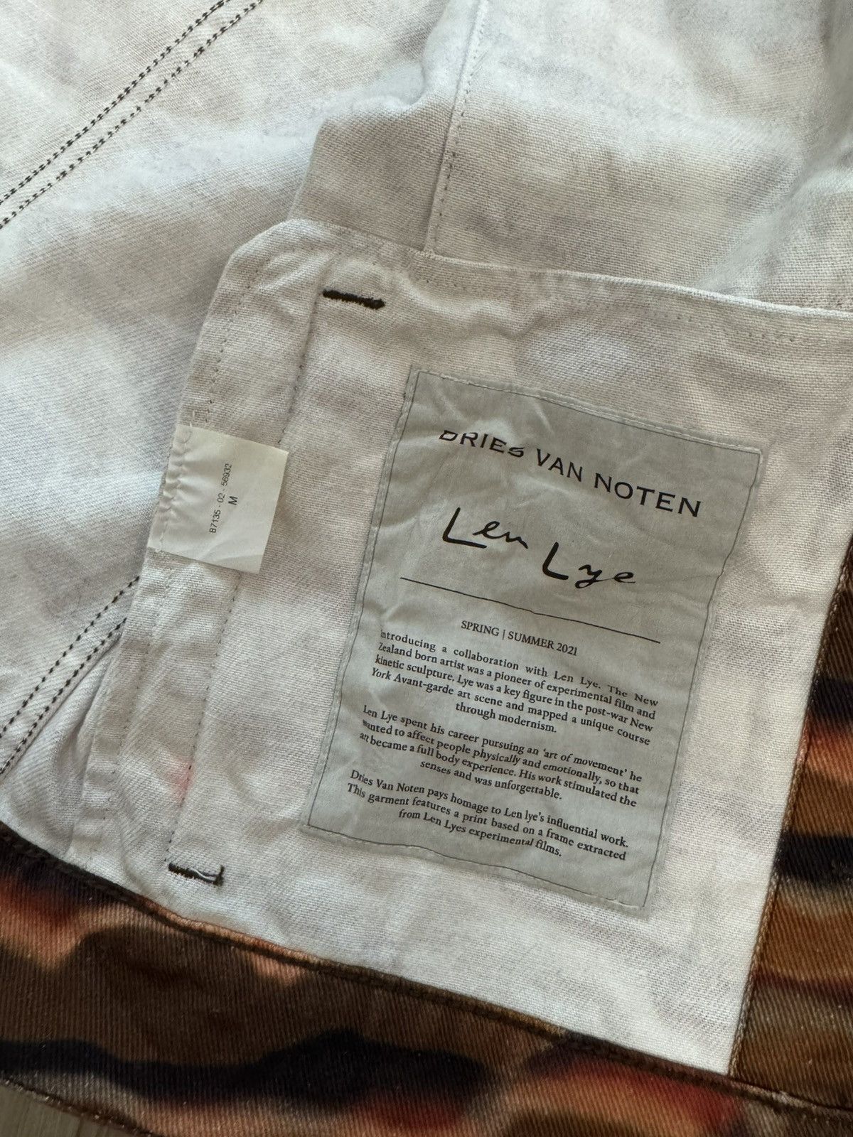 Dries Van Noten Dries Van Noten SS21 Len Lye Denim Jacket Size US M / EU 48-50 / 2 - 11 Thumbnail
