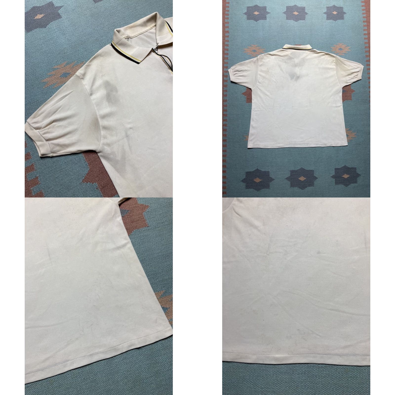 Vintage VINTAGE banlon polo shirt nylon soft distressed 1/4 zip short sleeve XL Polo Shirt Mens XL Banlon 60s 70s Size US XL / EU 56 / 4 - 8 Thumbnail
