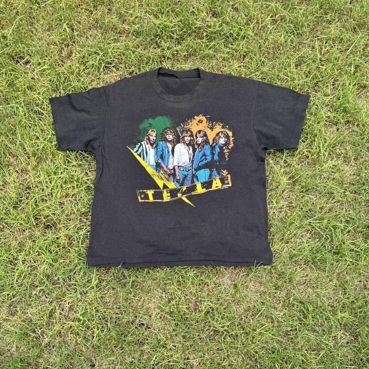 Tesla Vintage Shirt Vintage Tesla Tour Concert T Shirt 1987