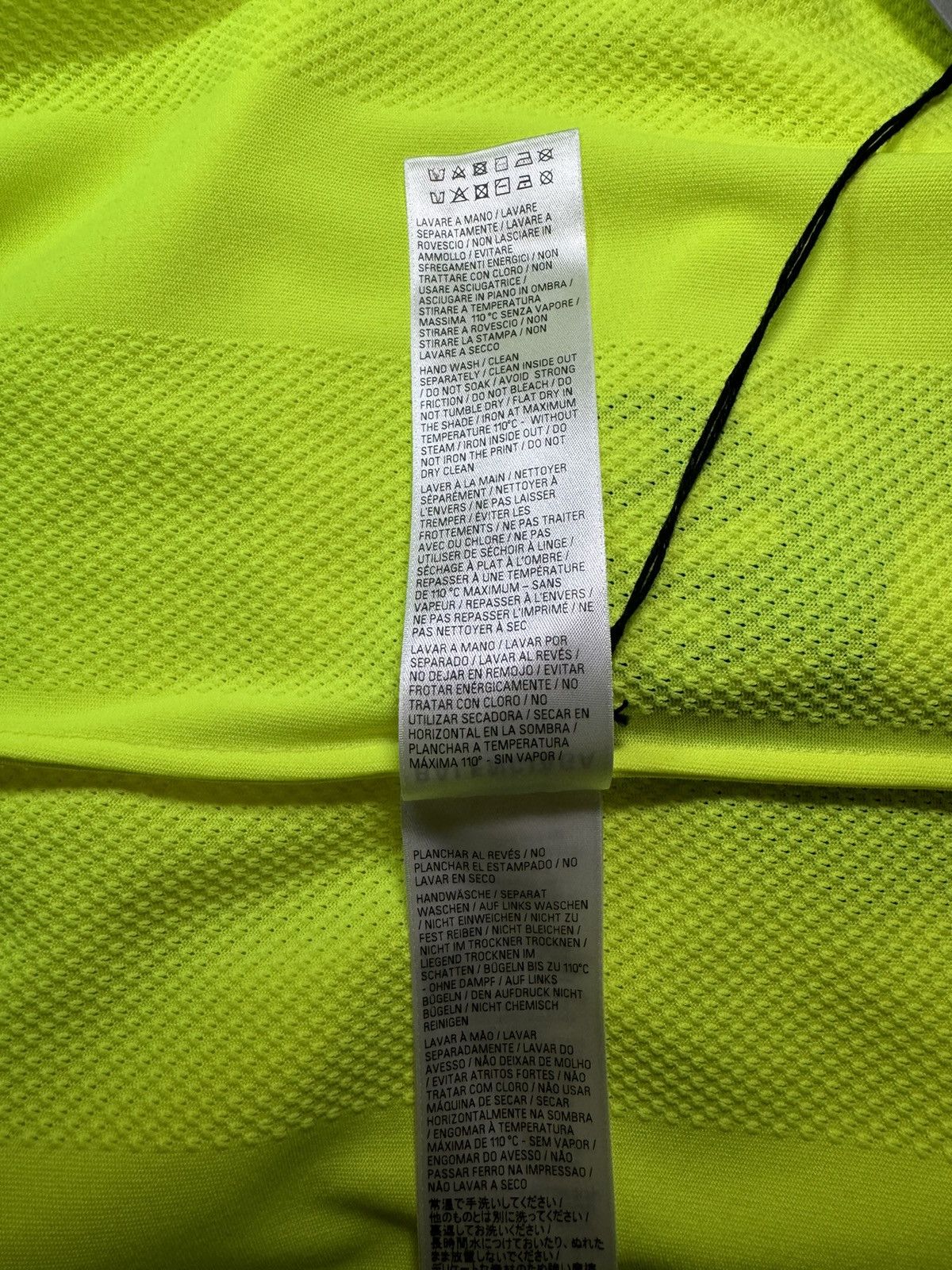 Balenciaga Balenciaga Fluo Yellow Striped Mesh Shirt Size M Size US M / EU 48-50 / 2 - 12 Thumbnail