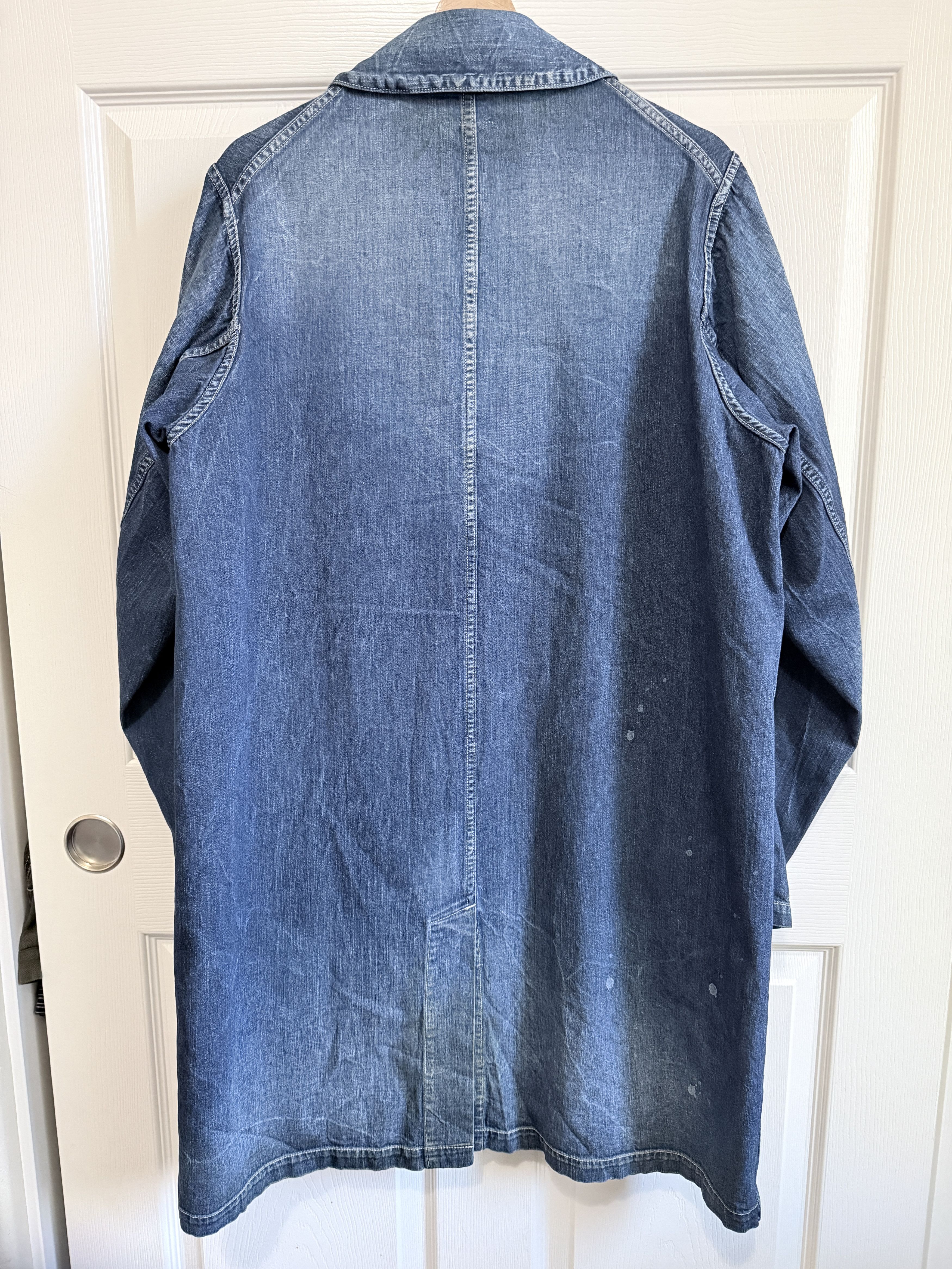 Visvim Visvim SS19 Dry Denim Grease Monkey Coat Size US M / EU 48-50 / 2 - 7 Thumbnail