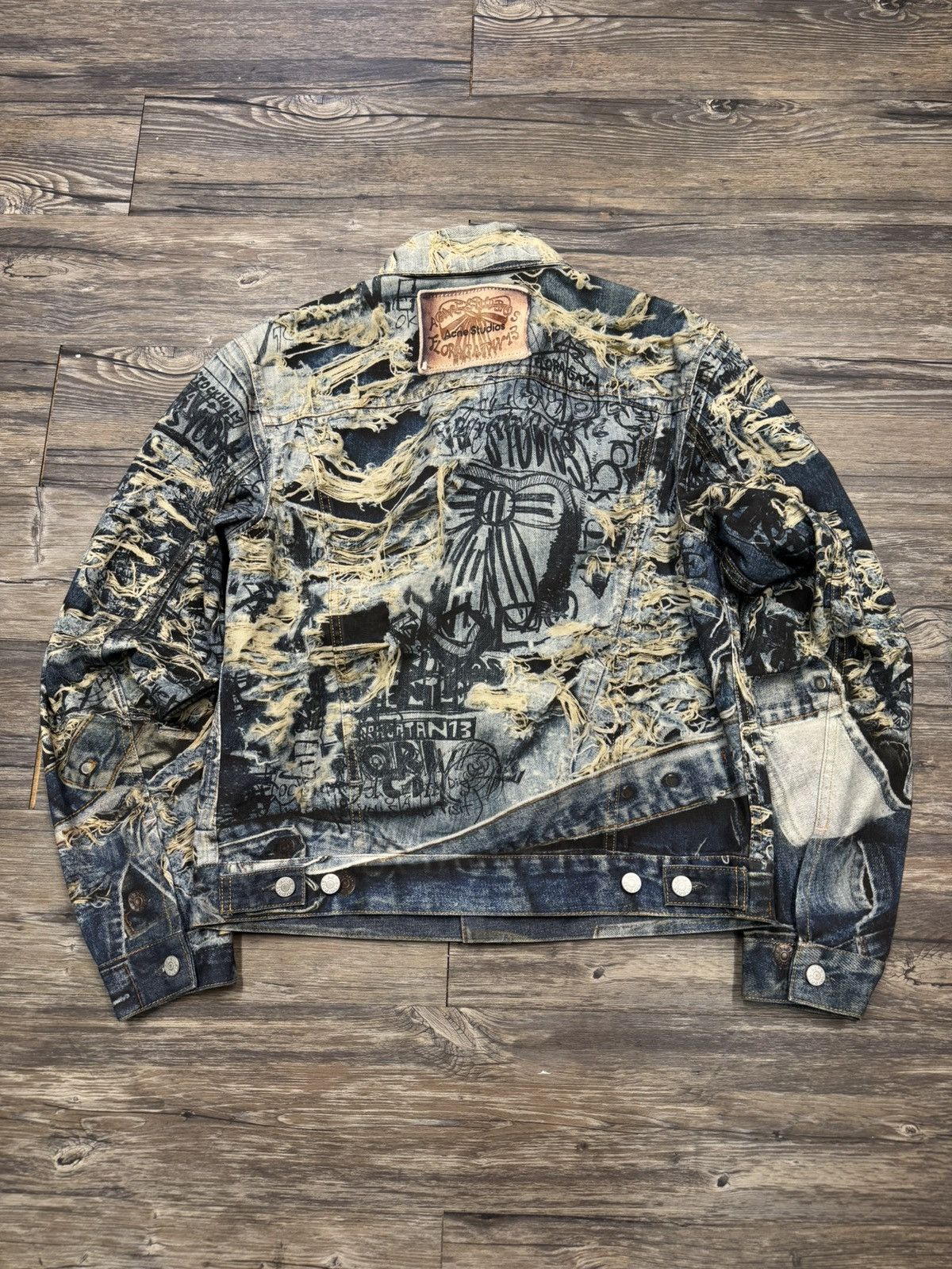 Acne Studios Acne Studios Trompe Torn Scribble Jacket Size US M / EU 48-50 / 2 - 6 Thumbnail