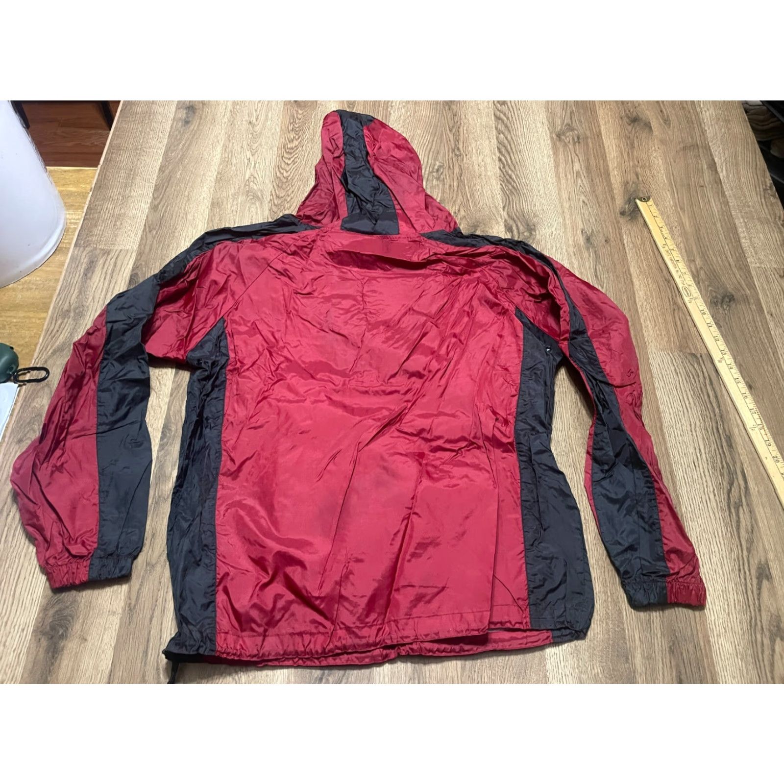 Gap GAP Jacket Men's M Black Red Windbreaker Pullover 1/4 Zip Regular Nylon Zippered Casual Size US M / EU 48-50 / 2 - 2 Thumbnail