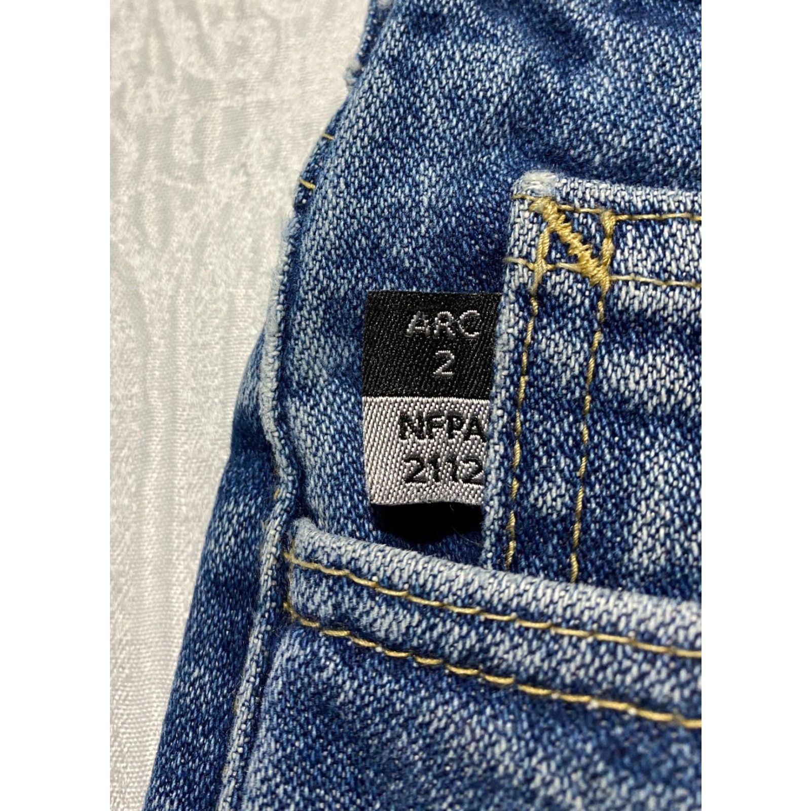 Carhartt VINTAGE Carhartt FR Men’s Jeans 38x32 Blue Flame-Resistant ARC2 NFPA2112 Denim 5-Pocket Mens Jeans Size US 38 / EU 54 - 2 Thumbnail