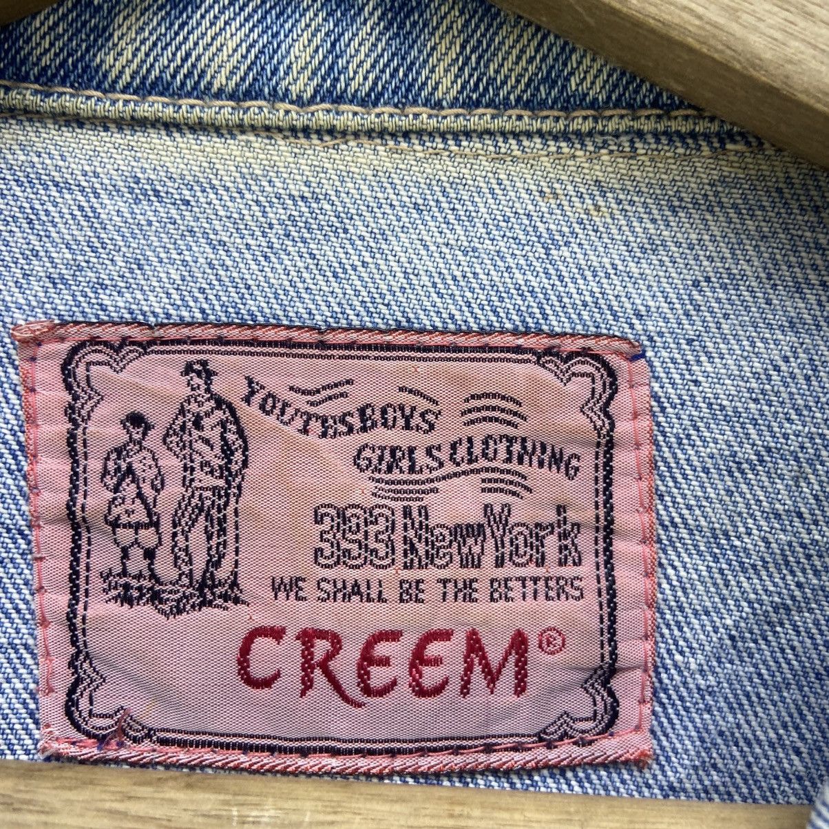 Japanese Brand × Vintage Vintage Japanese Brand Creem Trucker Denim Cropped Jacket Size US M / EU 48-50 / 2 - 19 Thumbnail