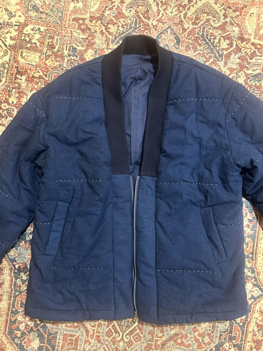 Other Indigo Dye Padded Kimono jacket Size US XL / EU 56 / 4 - 2 Thumbnail