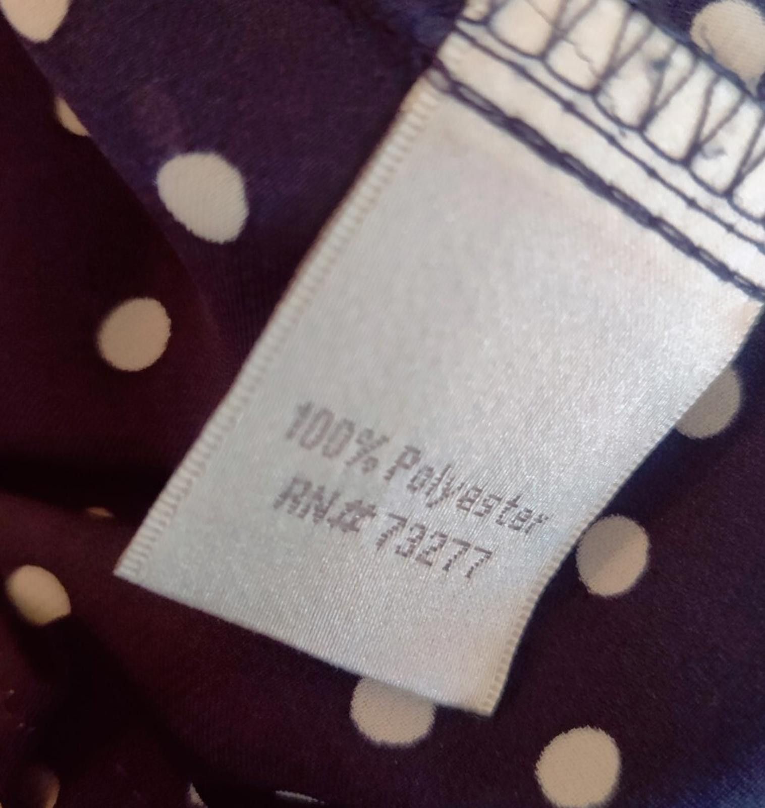 Other LC Lauren Conrad Womens Top Navy Blue White Polka Dot Tie B Size M / US 6-8 / IT 42-44 - 7 Thumbnail