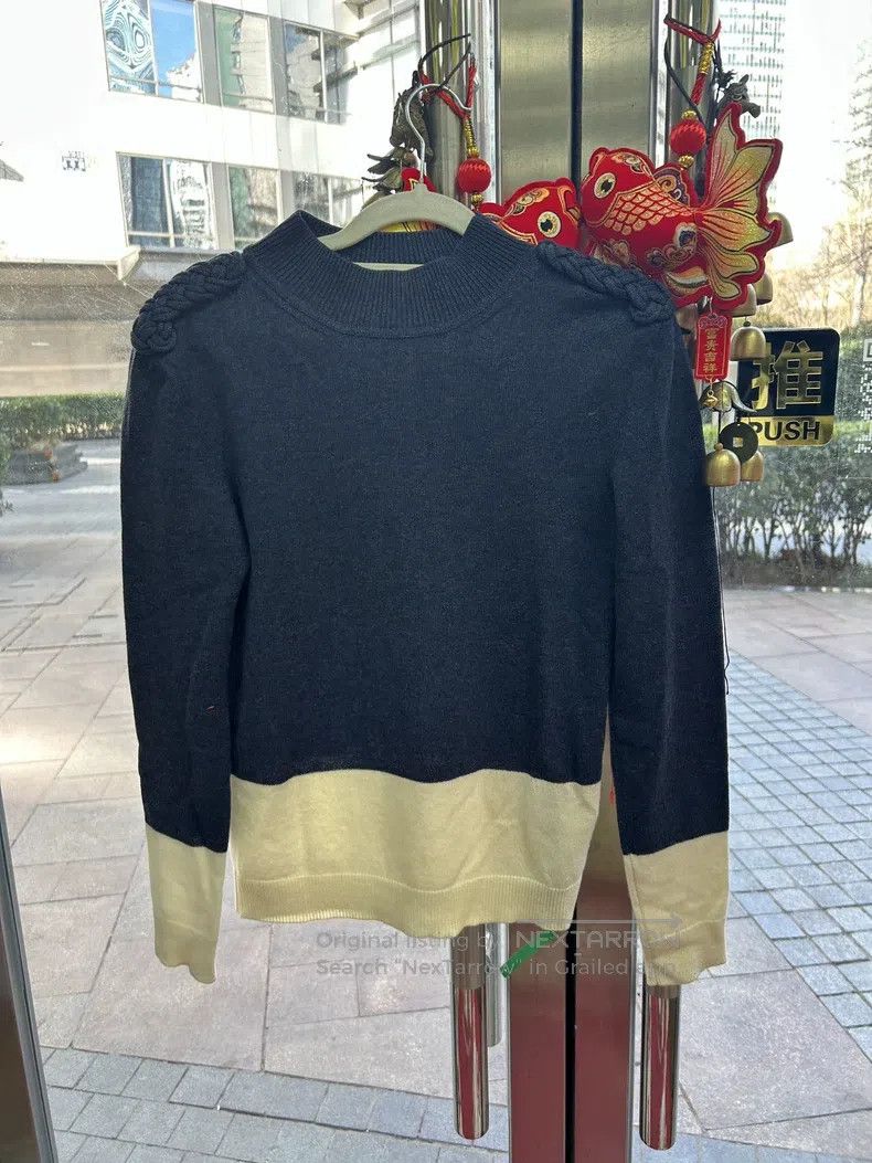 Hermes Hermes Black and Beige Knit Sweater Size XS / US 0-2 / IT 36-38 - 1 Thumbnail