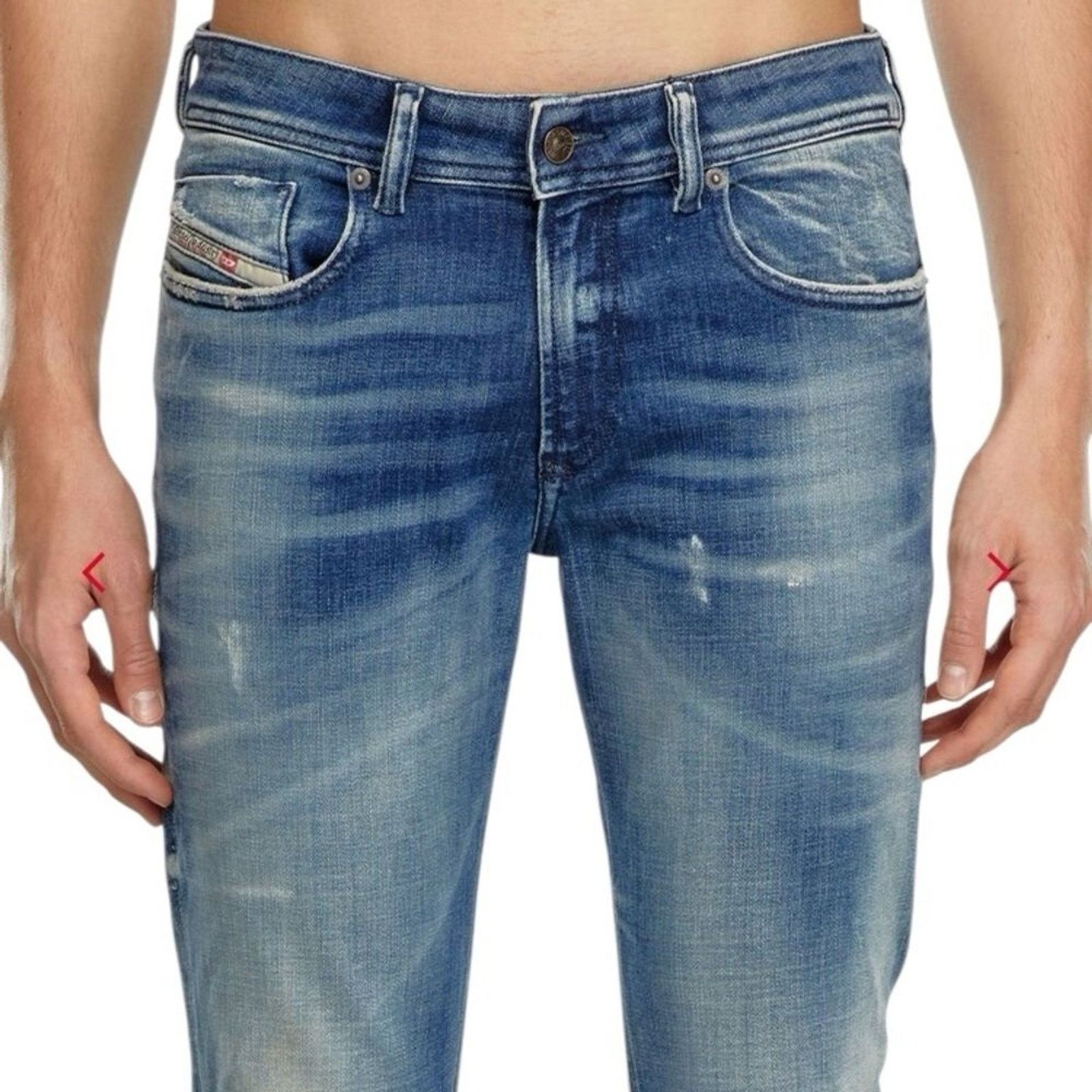 Diesel Diesel 1979 Sleenker Skinny Jeans Y2K Men's Low Rise Blue Size US 33 - 3 Thumbnail