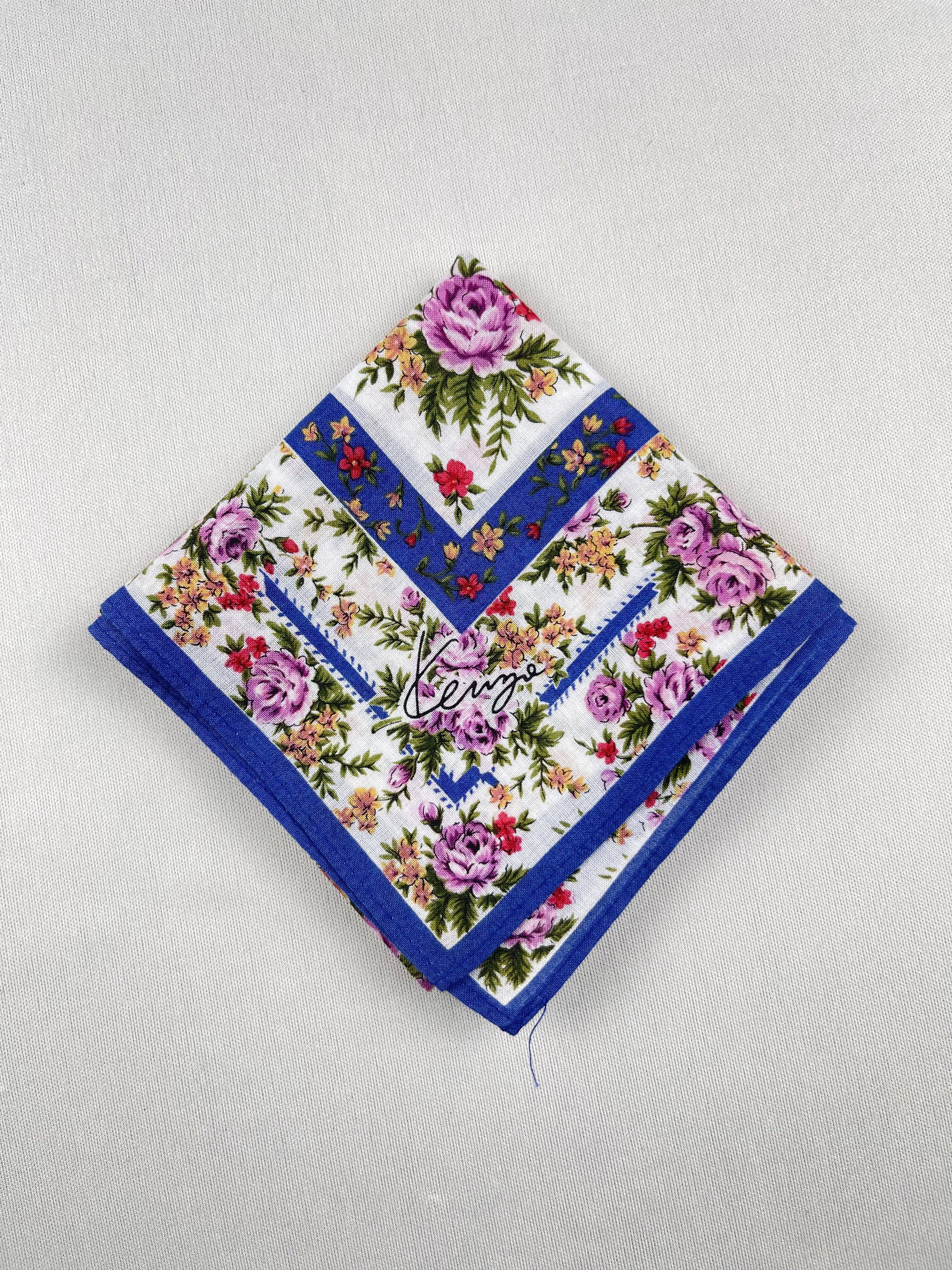 Kenzo Vintage Kenzo Handkerchief Pocket Square Bandana HM0058 Size ONE SIZE - 3 Thumbnail