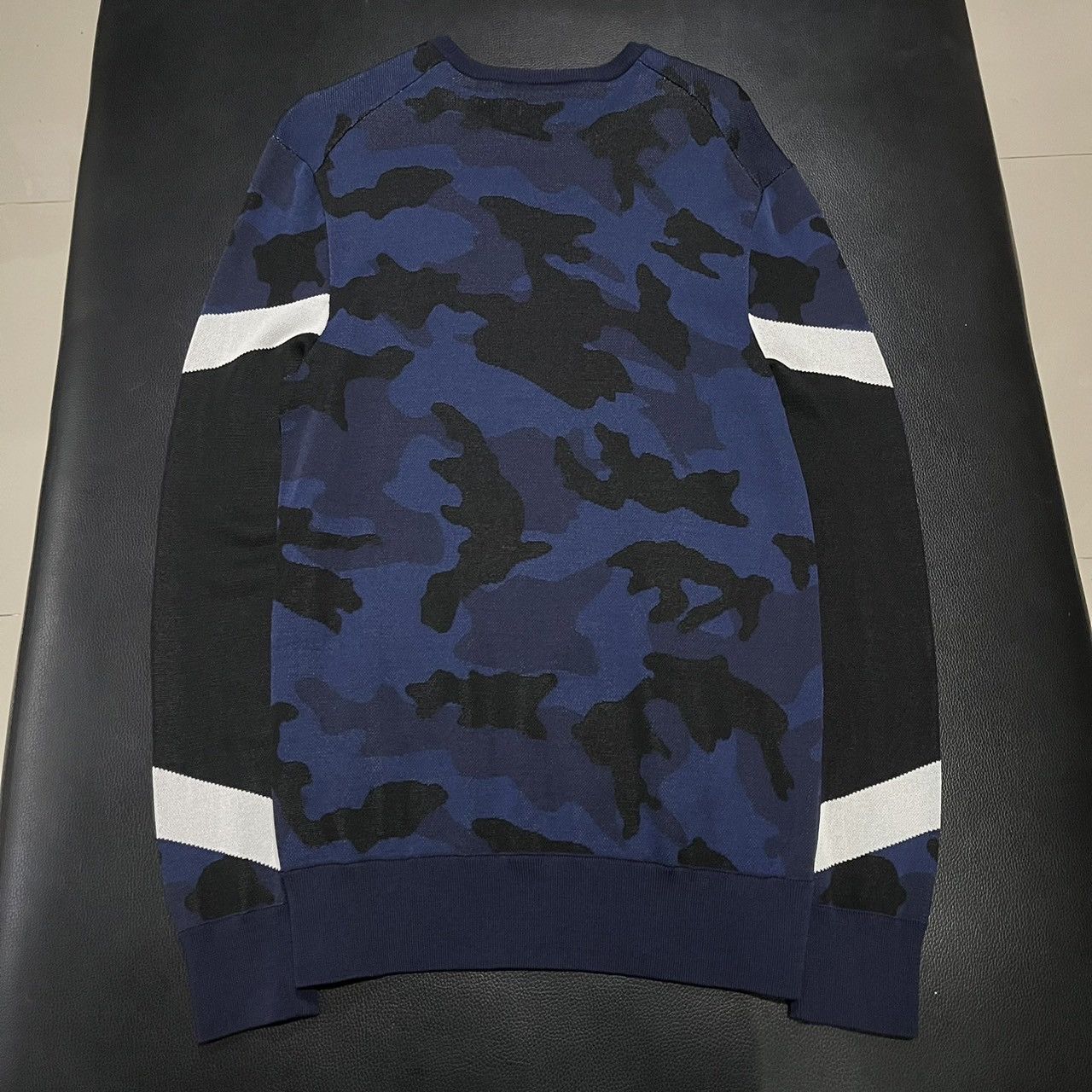 Neil Barrett Neil Barrett Blue Camo Knit Sweater Slim fit Size US M / EU 48-50 / 2 - 5 Thumbnail