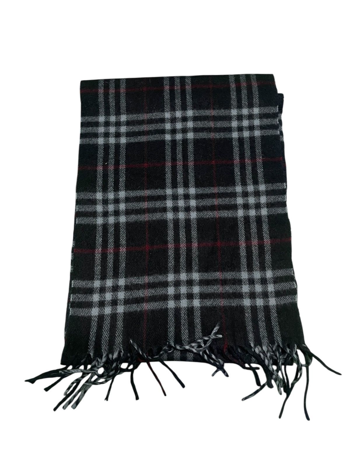 Burberry × Vintage Vintage Burberrys London Nova Check Navy Wool Size ONE SIZE - 1 Thumbnail