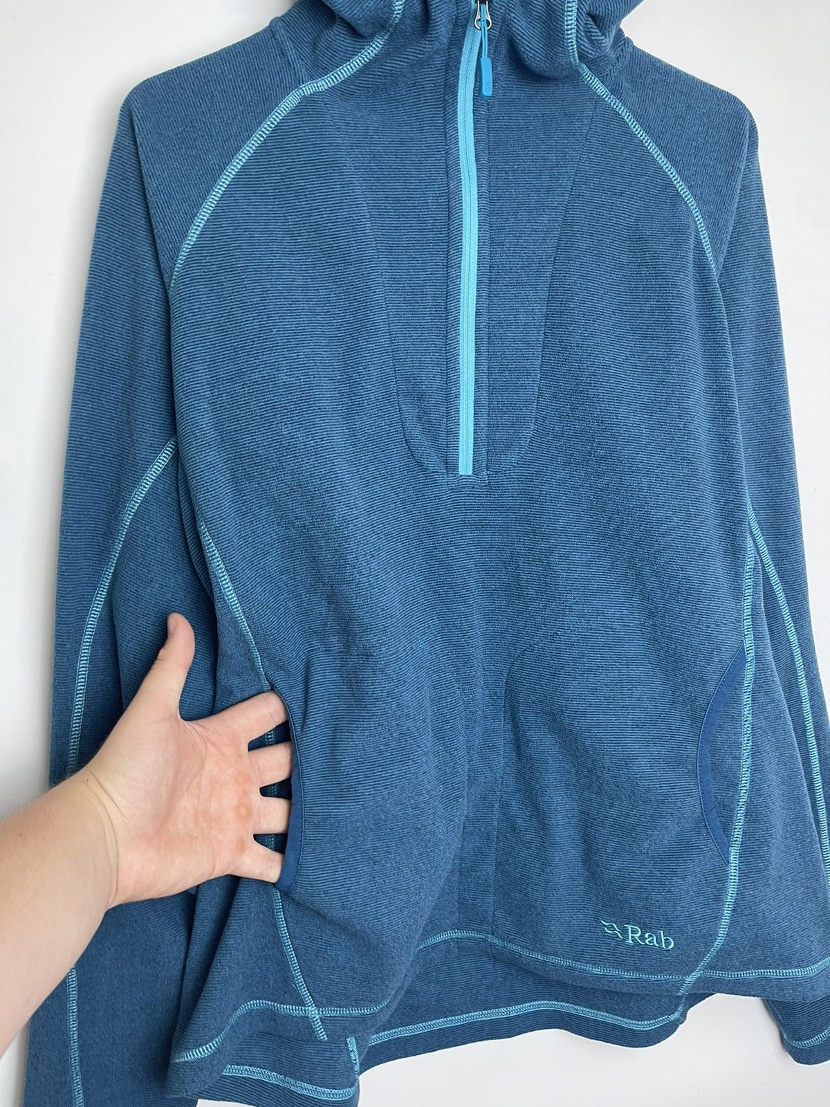 Rab ➕ RAB ninja hood polartec base line hoodie fleece knit Size L / US 10 / IT 46 - 4 Thumbnail