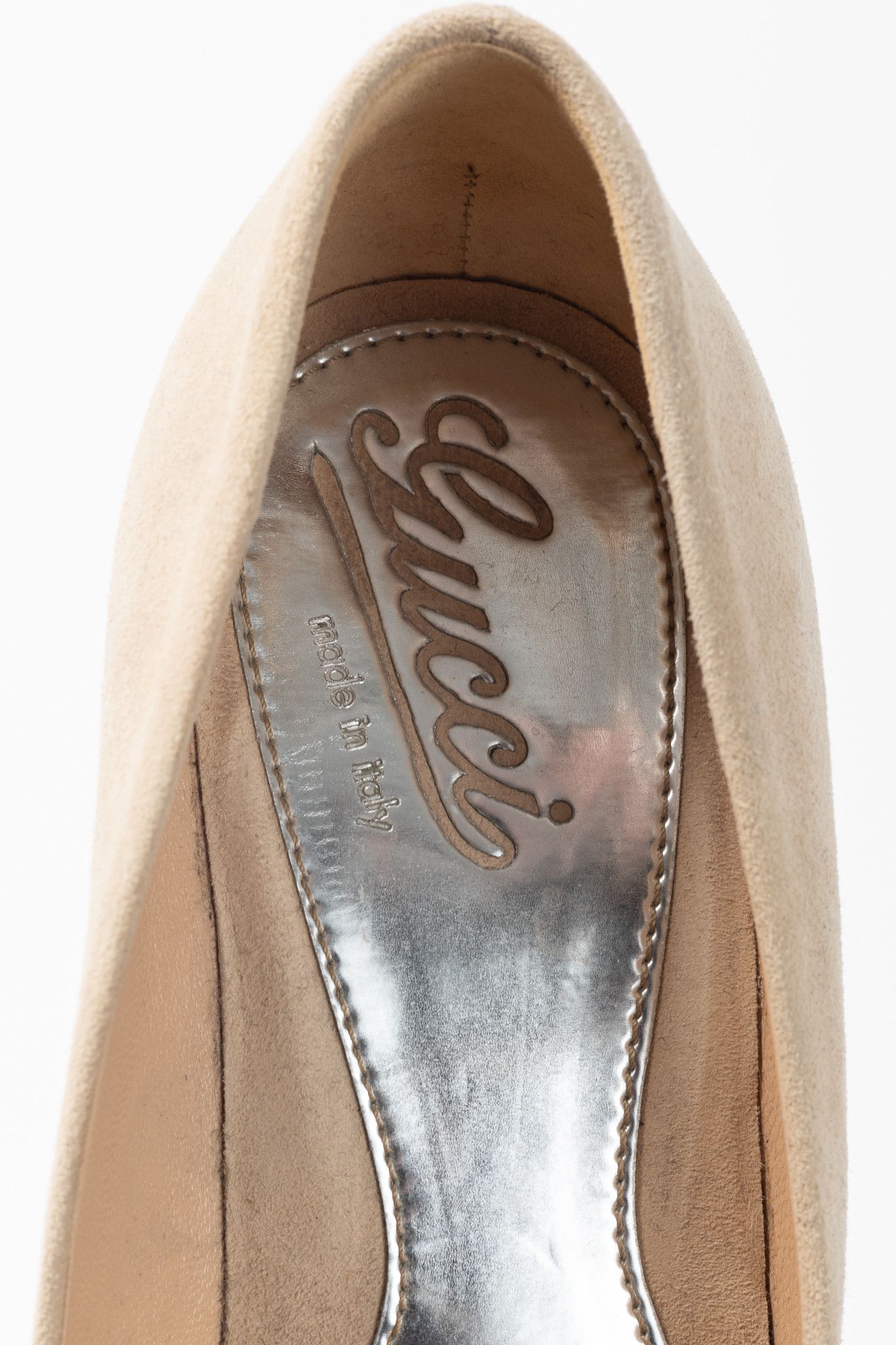 Gucci Gucci Sable Kid Scamosciato Platform Pumps Size US 8 / IT 38 - 9 Thumbnail
