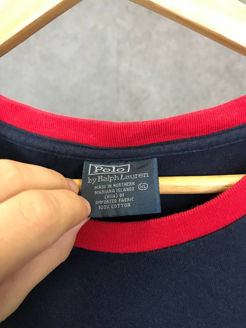 Polo Ralph Lauren Polo Ralph Lauren vintage designer center logo tee Size US XL / EU 56 / 4 - 4 Thumbnail