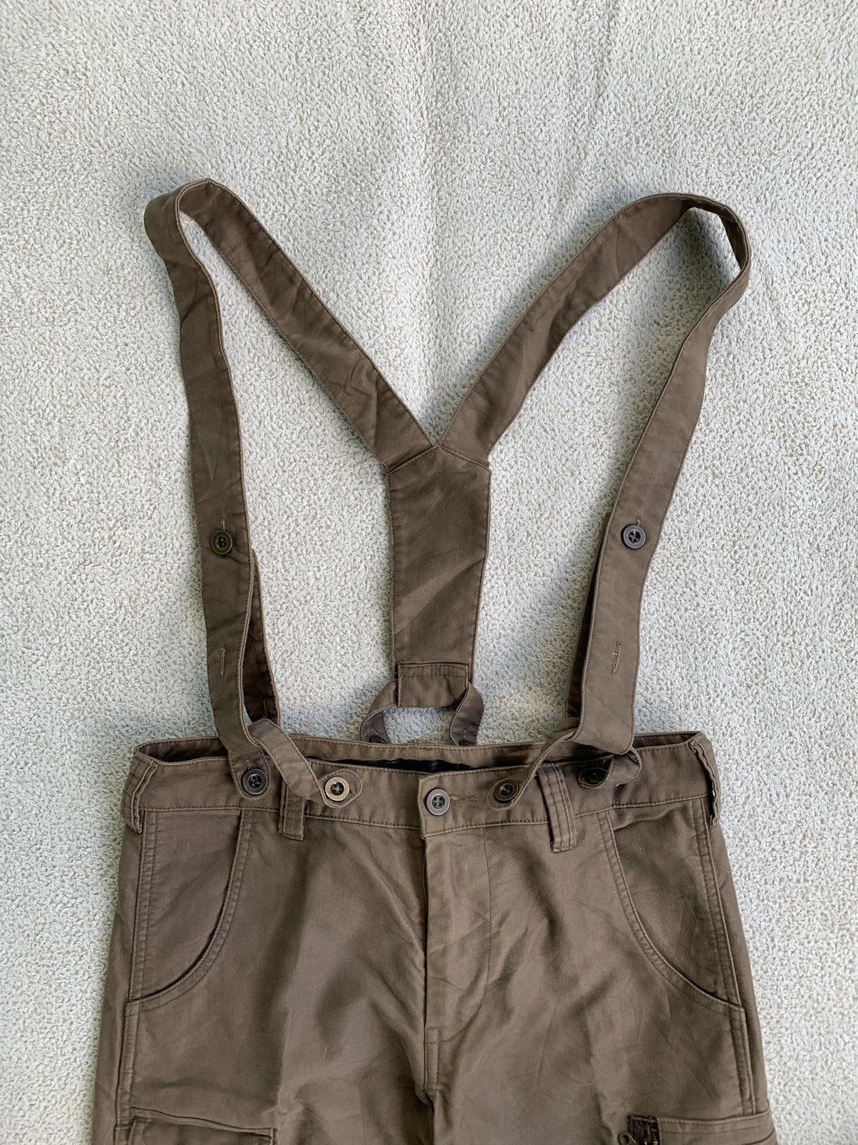 Japanese Brand × Le Grande Bleu (L.G.B.) × Vintage VTG 00s Bicolbird design Strap Cargo Pants Size US 30 / EU 46 - 6 Thumbnail