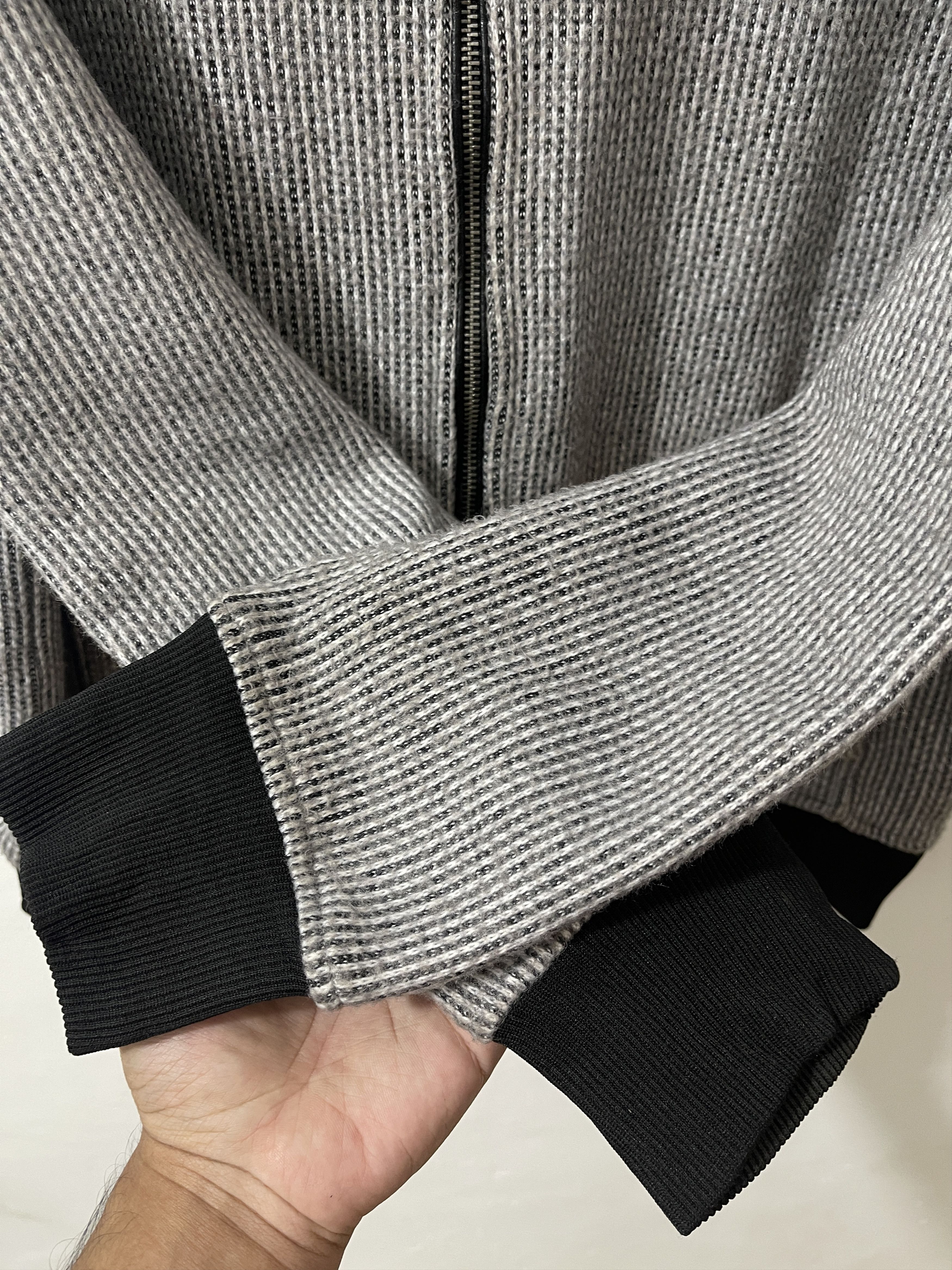 Mossimo Vintage 2000s Mossimo Japan Wool Zip Hoodie Jacket Size US XL / EU 56 / 4 - 2 Thumbnail