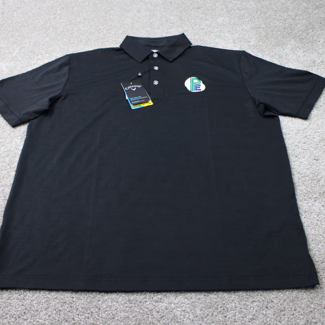Callaway Callaway Opti-Dri Polo Shirt NWT Mens Large Black Golf S/S Stretch Logo Polo Size US L / EU 52-54 / 3 - 2 Thumbnail