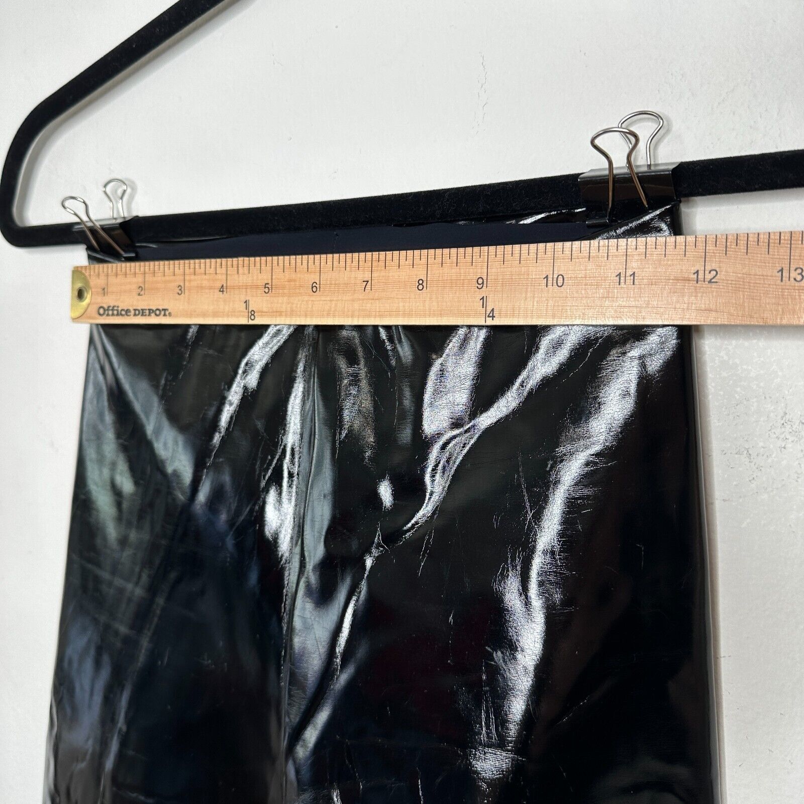 Commando Commando Black Crackle Faux-Patent Legging Shiny High Rise S Size 26" / US 2 / IT 38 - 6 Thumbnail