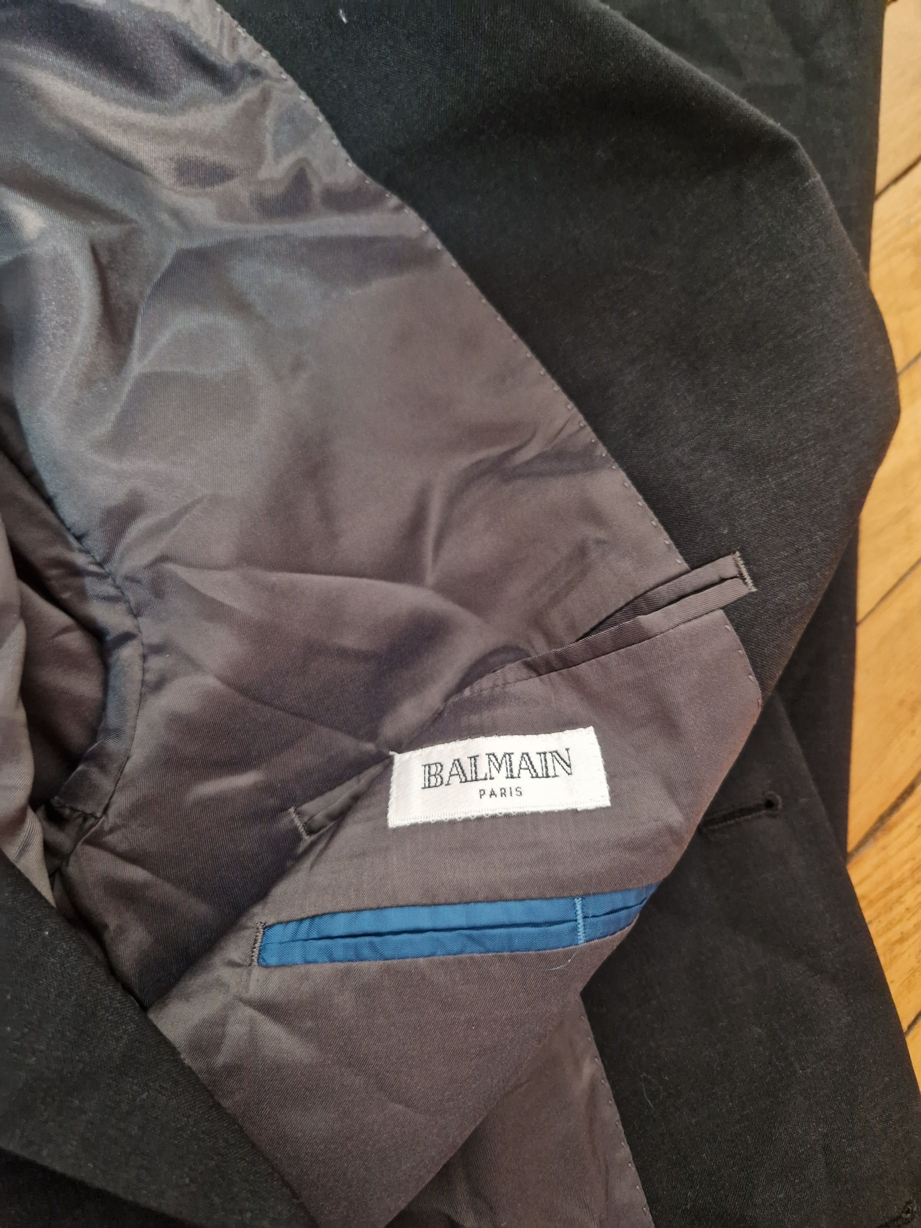 Balmain × Pierre Balmain Balmain two pieces vintage wool suit Size 42L - 7 Thumbnail