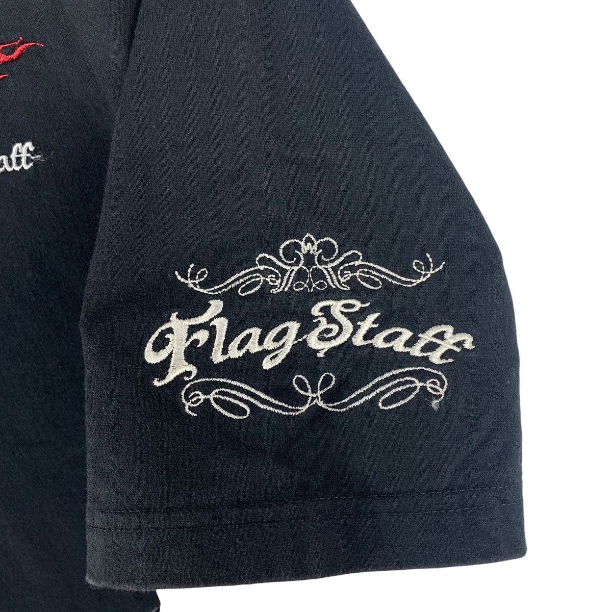 Flagstuff × Japanese Brand FLAGSTUFF Embroidery skull back hit tee Size US XL / EU 56 / 4 - 8 Thumbnail