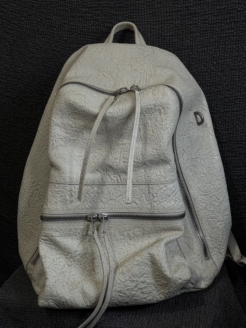 Rick Owens Rick Owens 17 SS mainline pure white embossed cowhide strap Size ONE SIZE - 2 Thumbnail