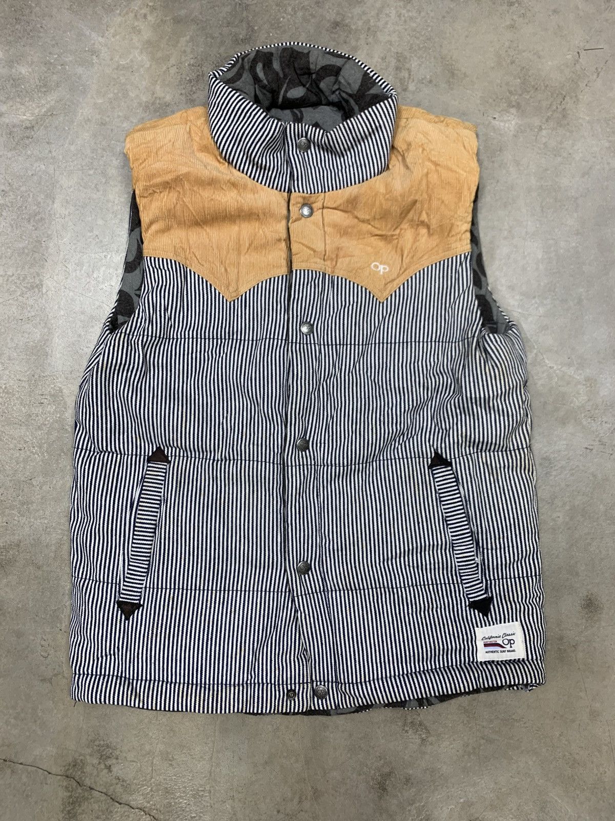 Ocean Pacific Ocean Pacific Vintage Reversible Vest Size US L / EU 52-54 / 3 - 1 Thumbnail