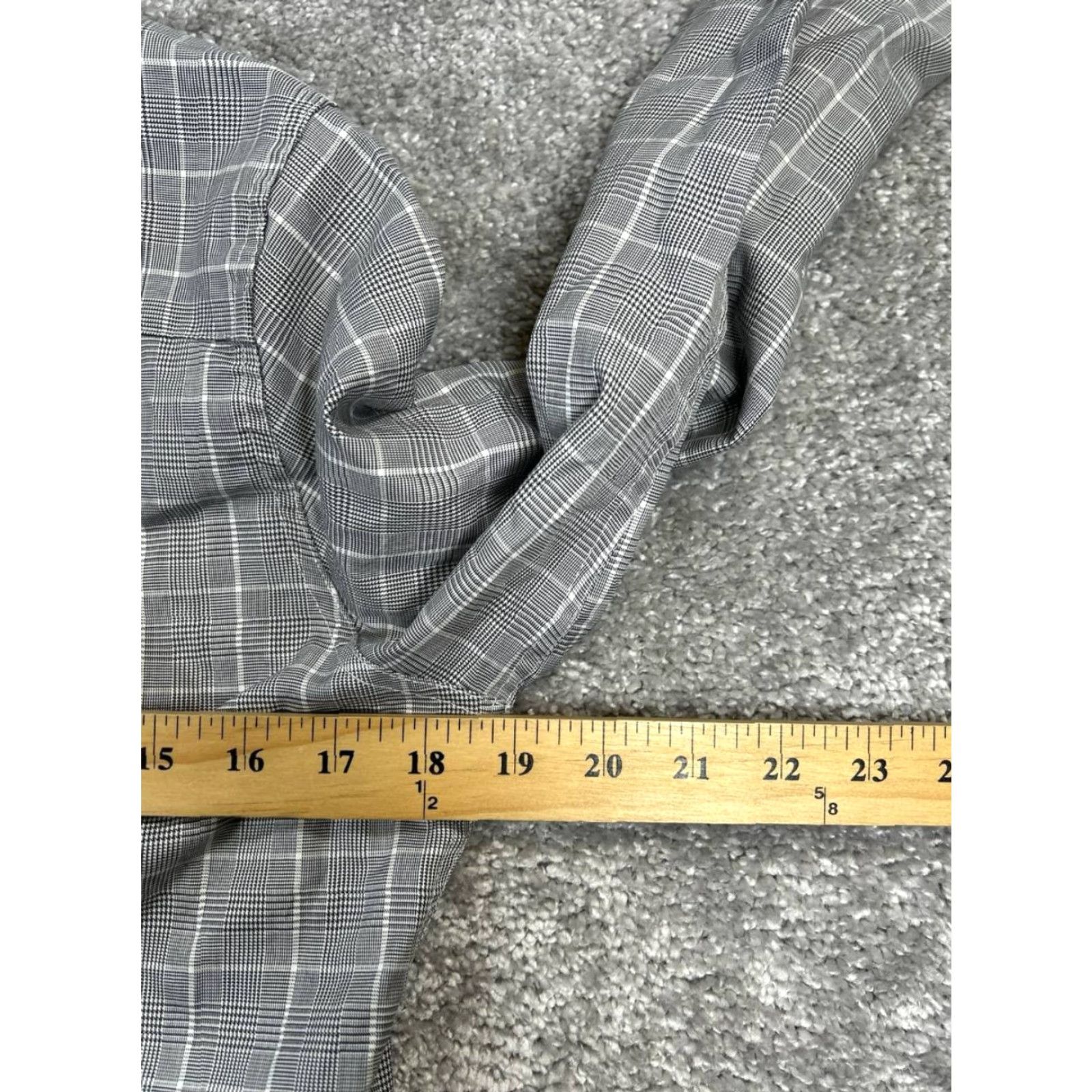 Frank & Eileen Frank & Eileen Shirt Small Gray White Cotton Button-Up Casual Classic Check Womens Size S / US 4 / IT 40 - 7 Thumbnail
