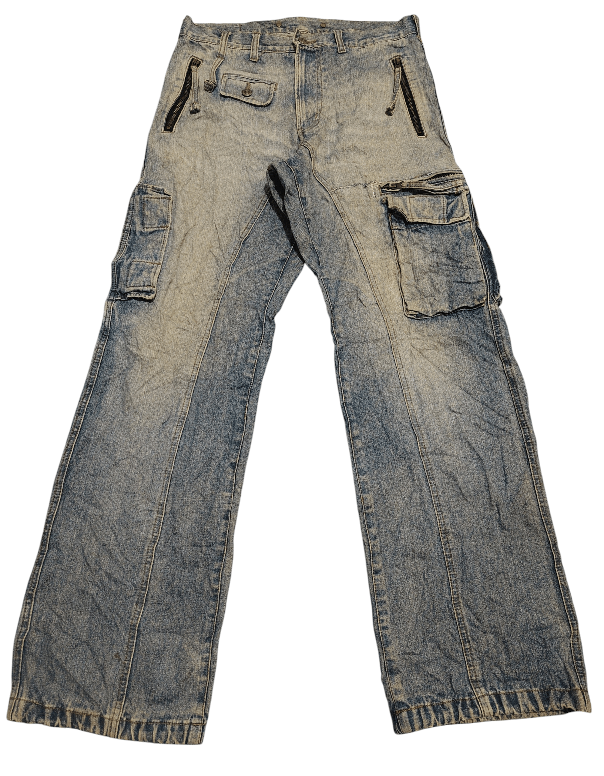 PPFM Japanese PPFM Cargo Tactical Distressed Pants Size US 32 / EU 48 - 1 Thumbnail