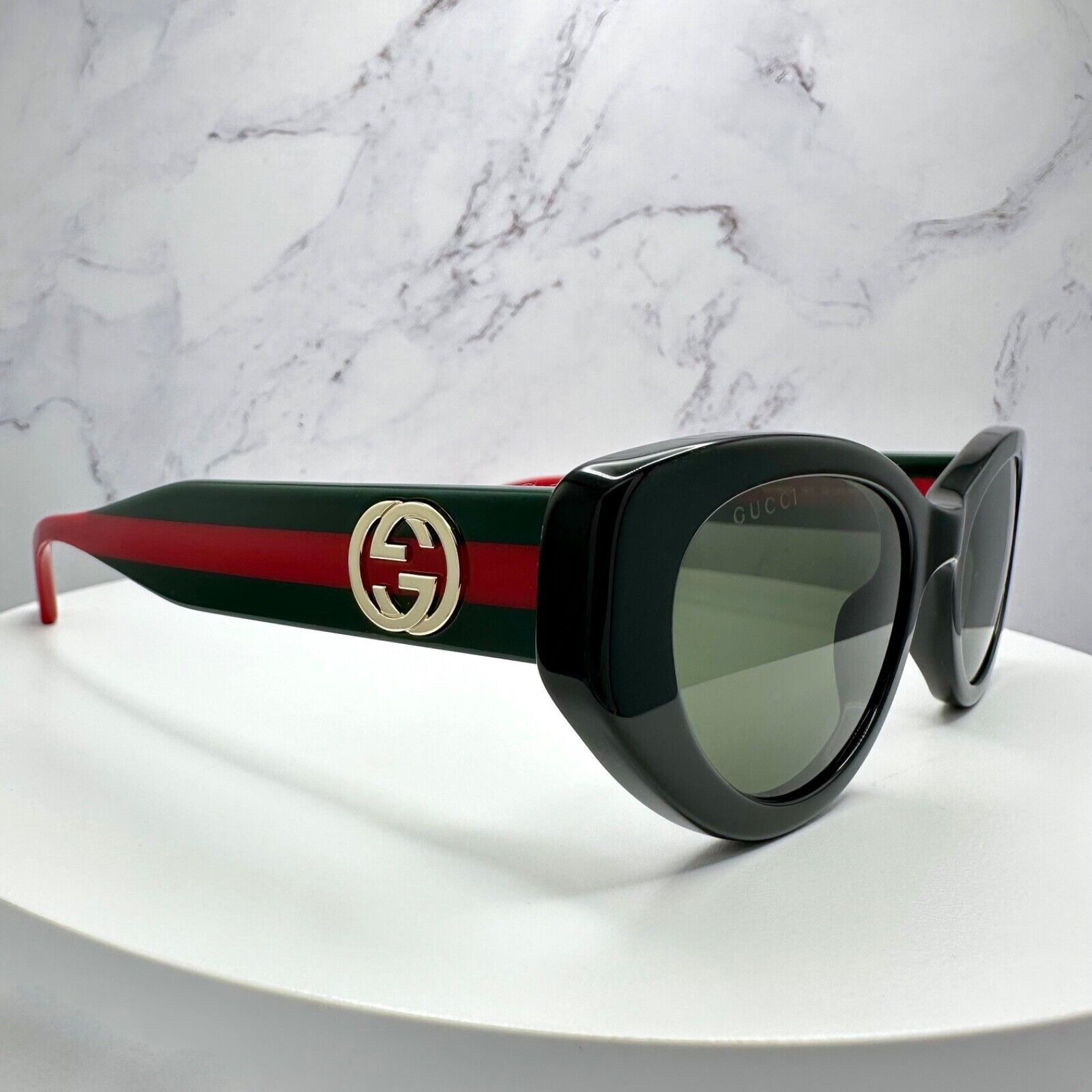 Gucci New GUCCI Sunglasses Black Gold 2025 Newest Collection Size ONE SIZE - 18 Thumbnail